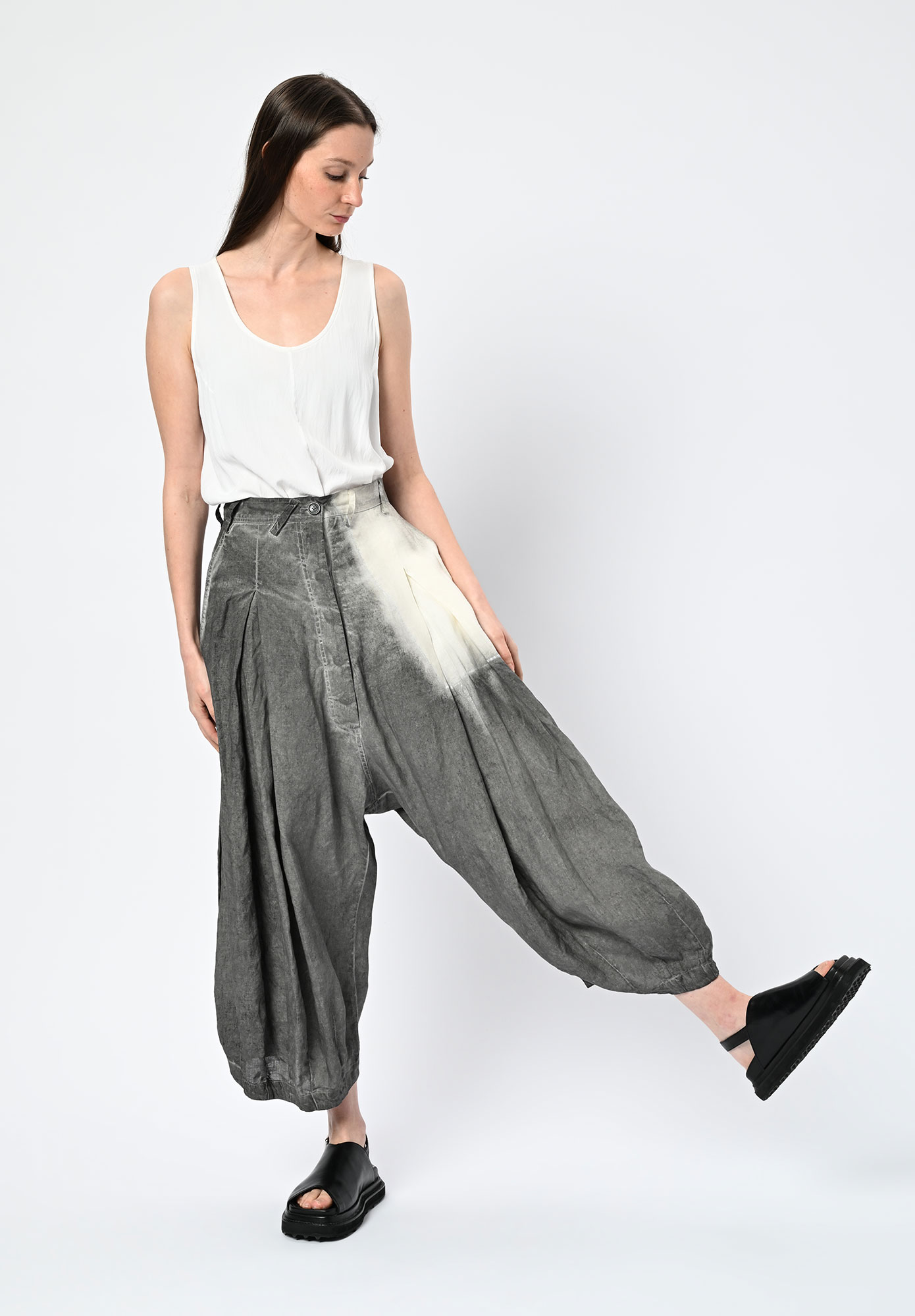 STUDIO RUNDHOLZ | MAINLINE - INVERTED PLEAT PANTS - ASTEROID PIGMENT