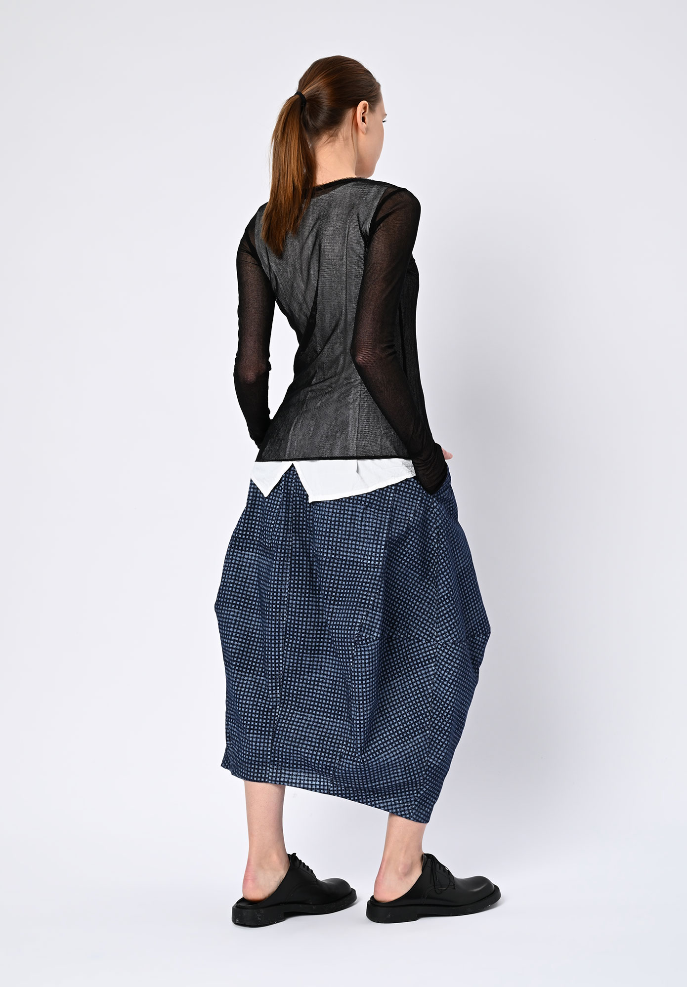 PAL OFFNER - SHEER LONG SLEEVE MESH - BLACK