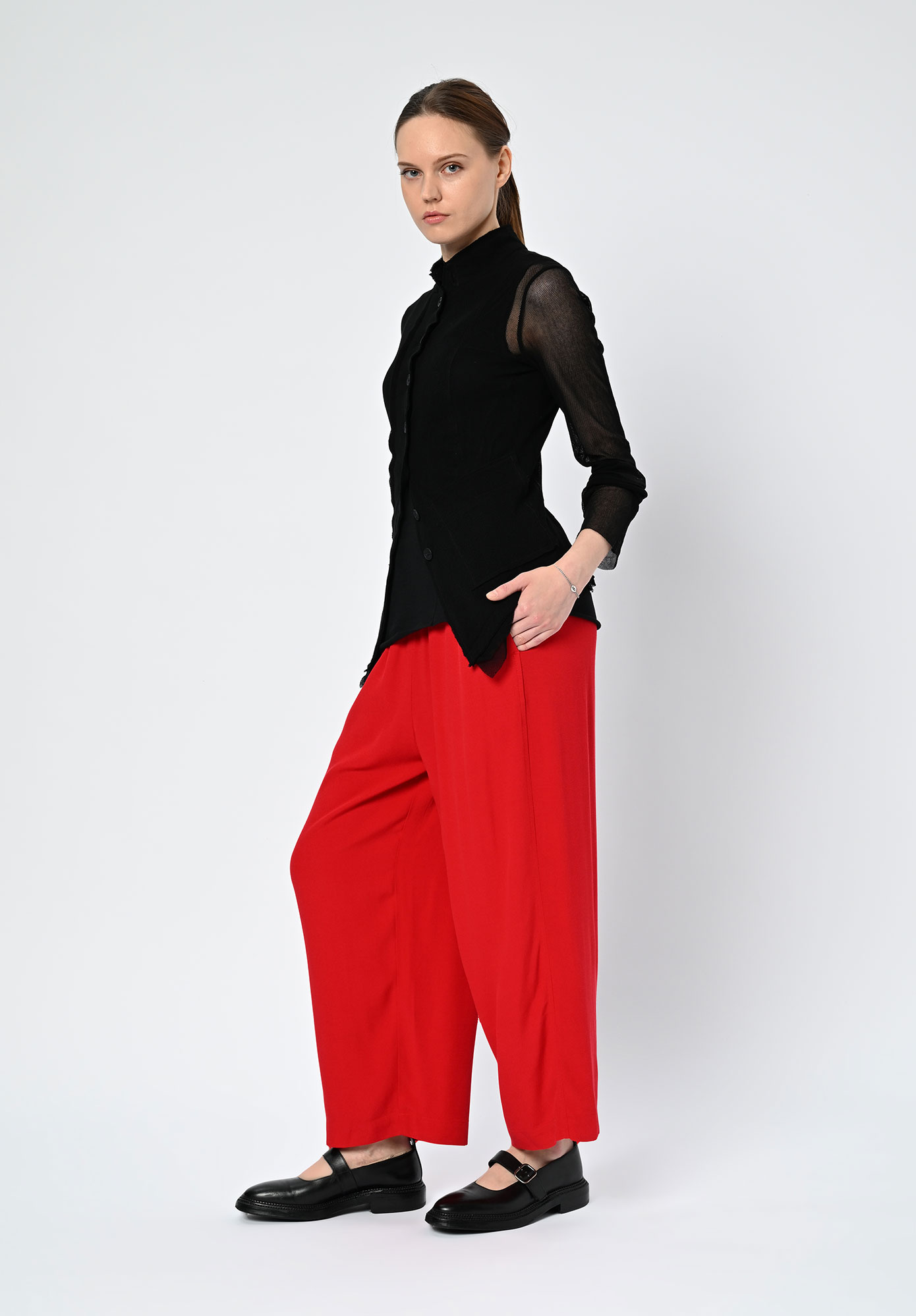 PAL OFFNER - SHEER MINI PENGU JACKET - BLACK
