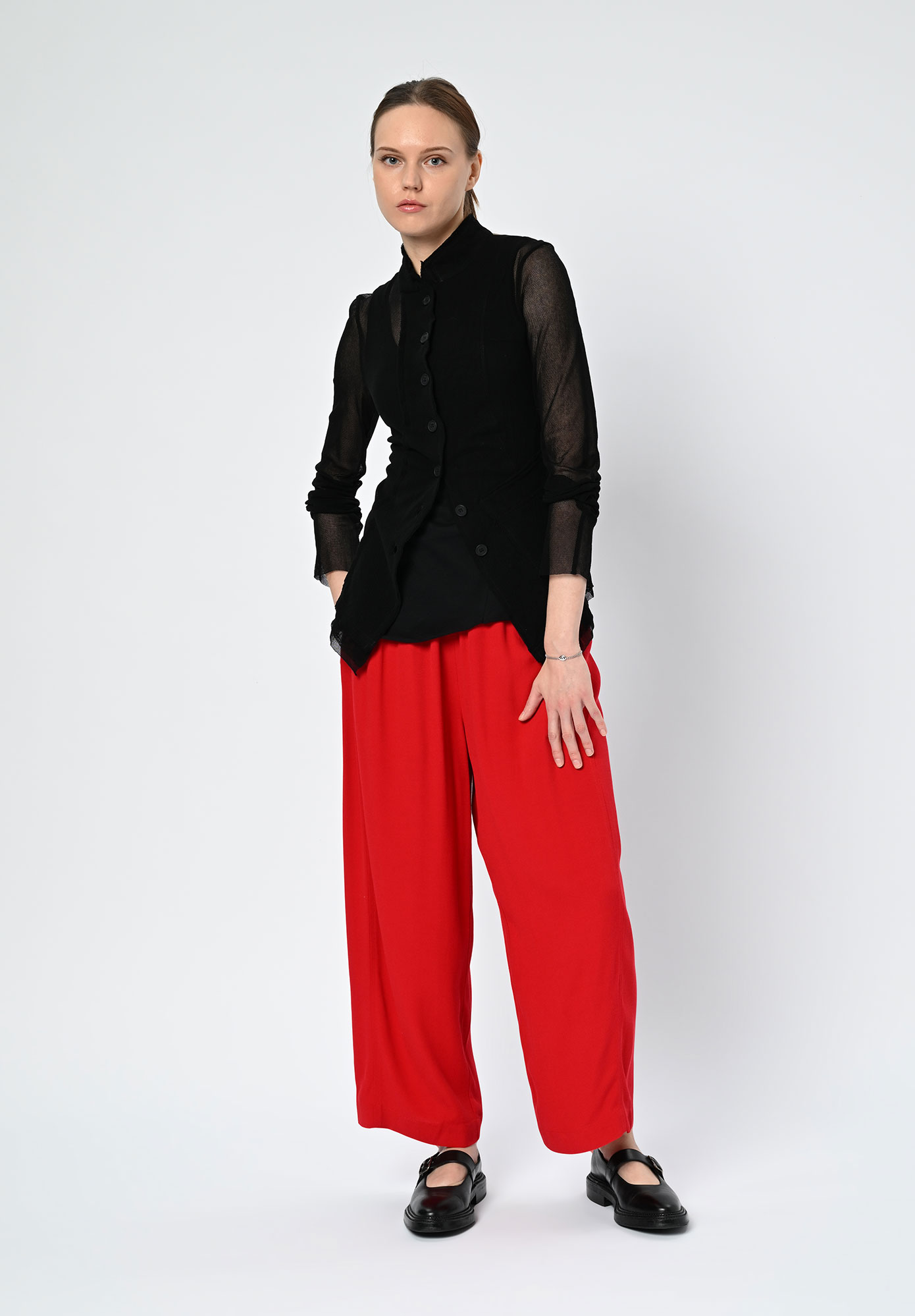 PAL OFFNER - SHEER MINI PENGU JACKET - BLACK