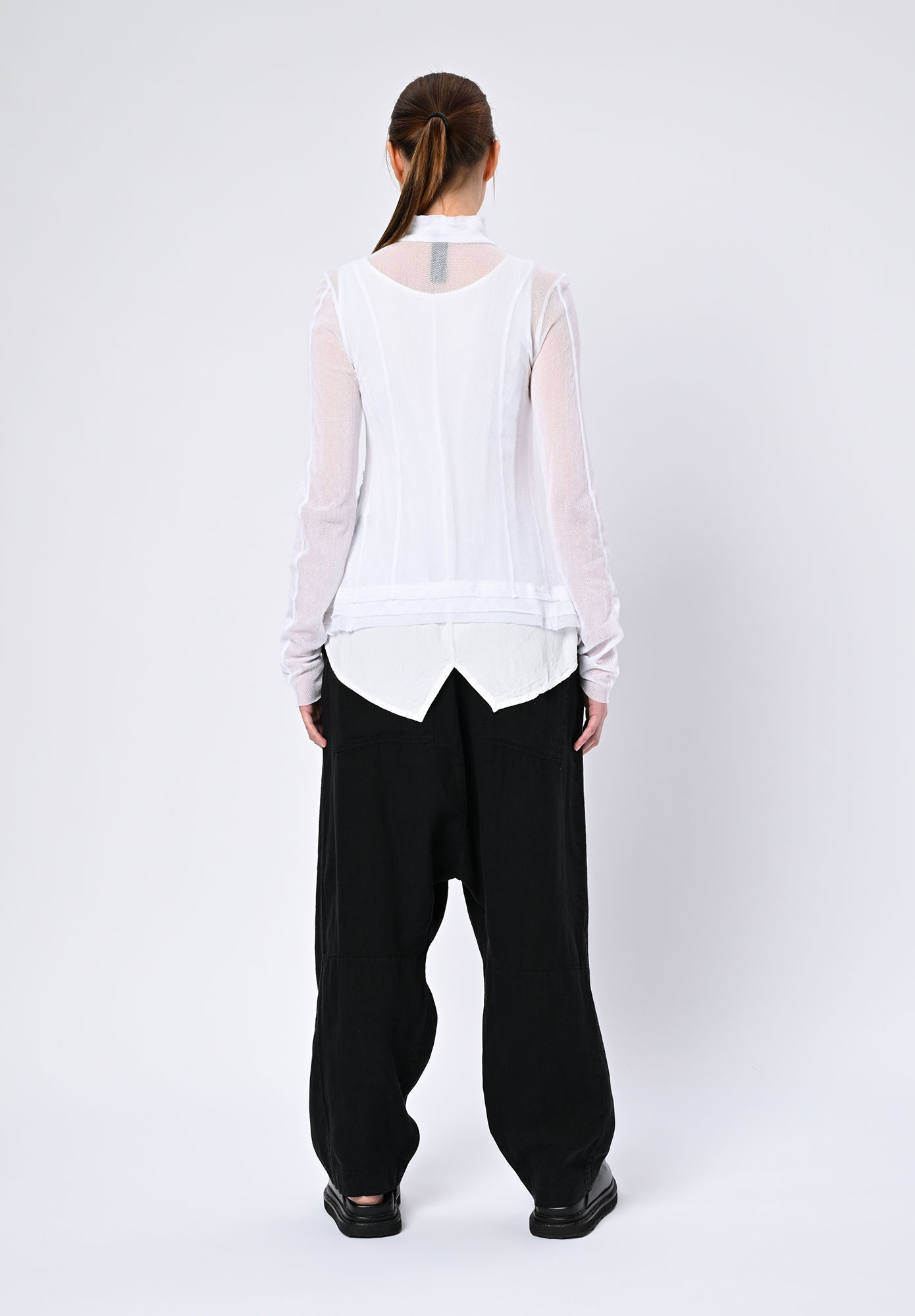 PAL OFFNER - SHEER MINI PENGU JACKET - WHITE