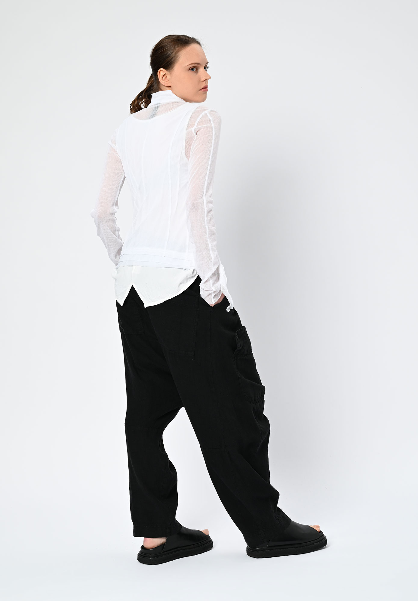 PAL OFFNER - SHEER MINI PENGU JACKET - WHITE