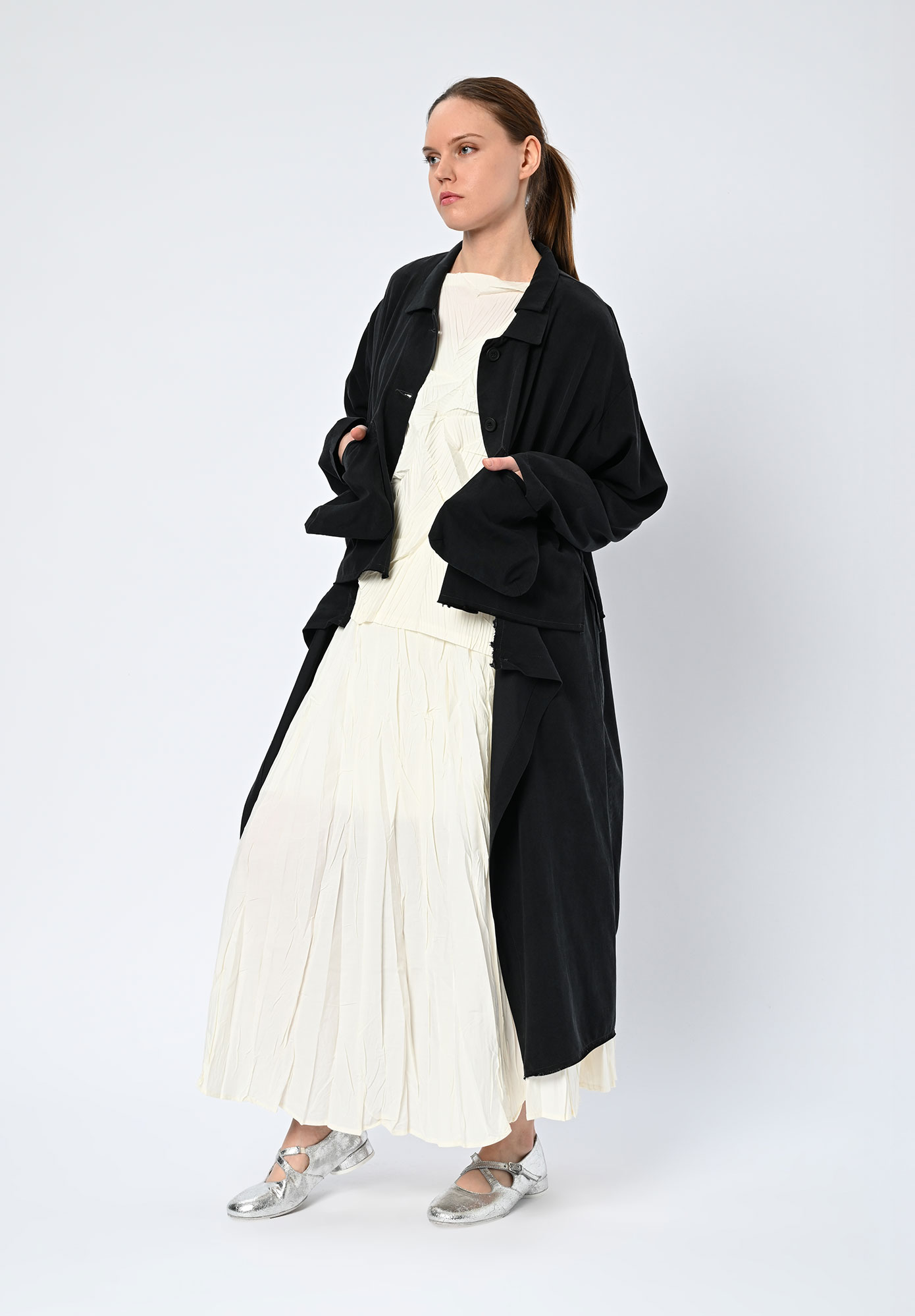 PAL OFFNER - 2-IN-1 COAT - CHARCOAL