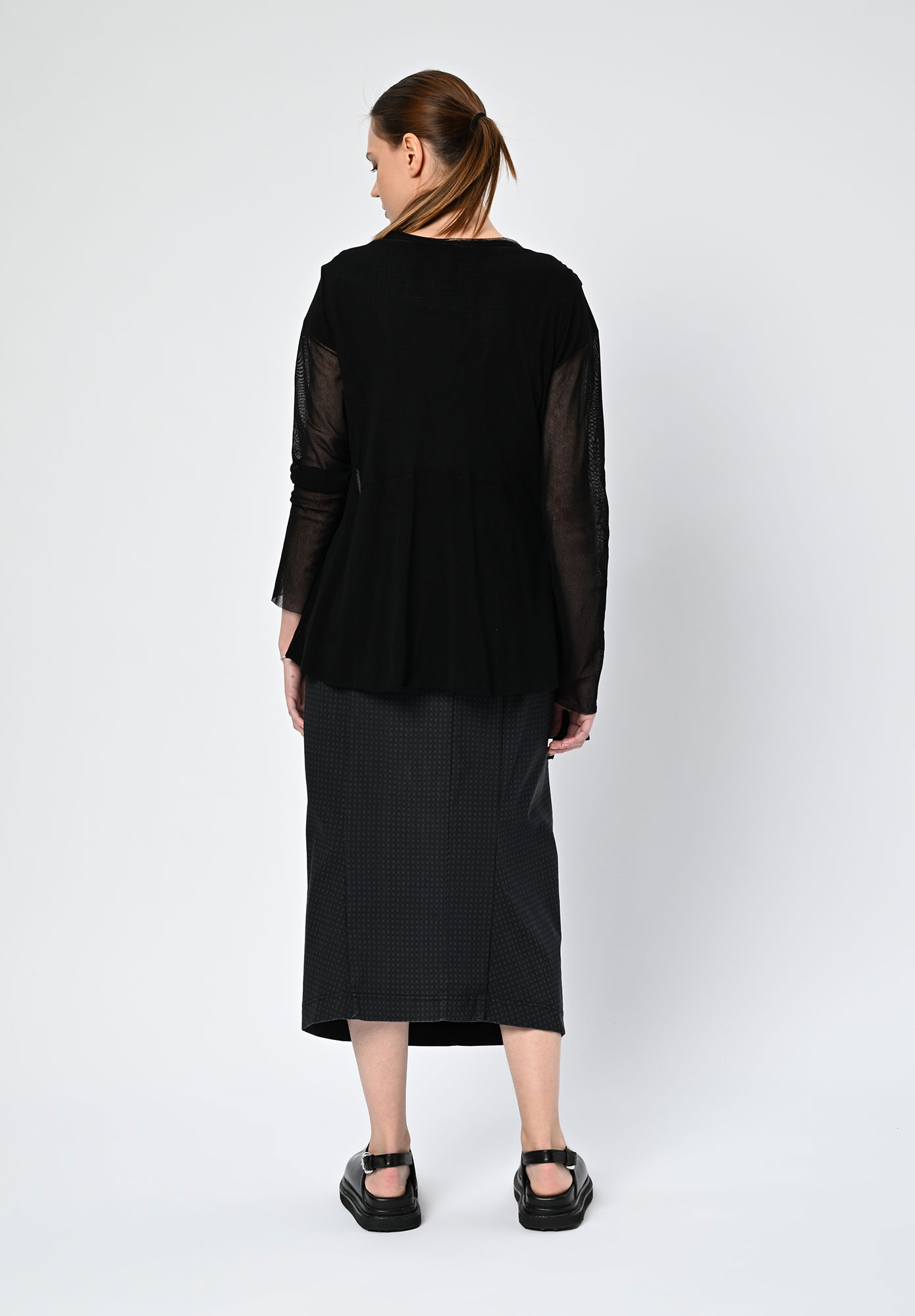 PAL OFFNER - SHEER LOOSE JACKET - BLACK