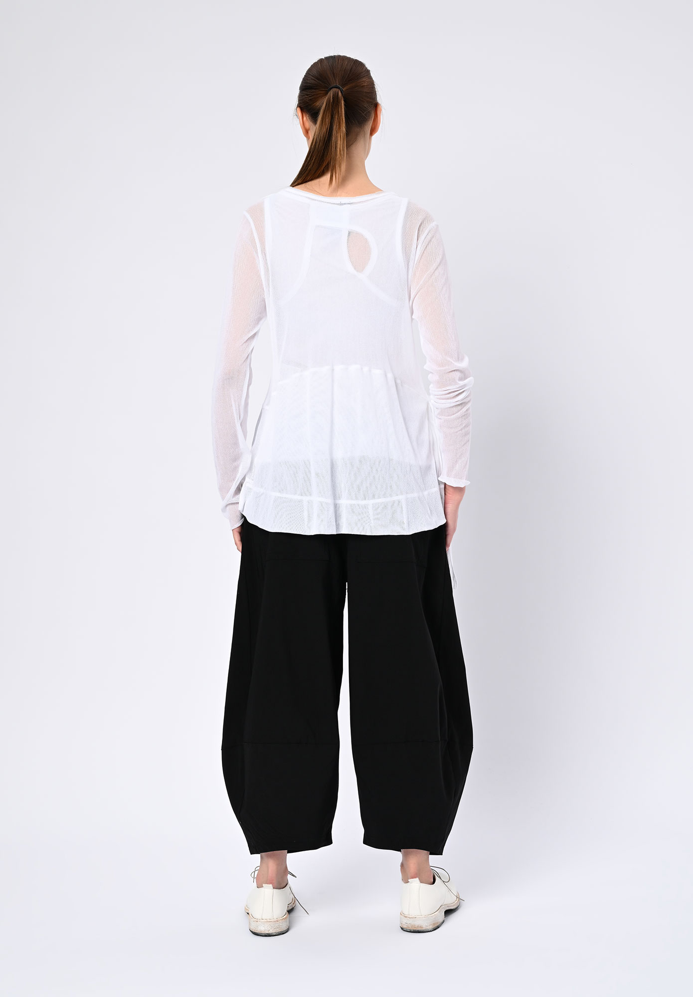 PAL OFFNER - SHEER LOOSE JACKET - WHITE