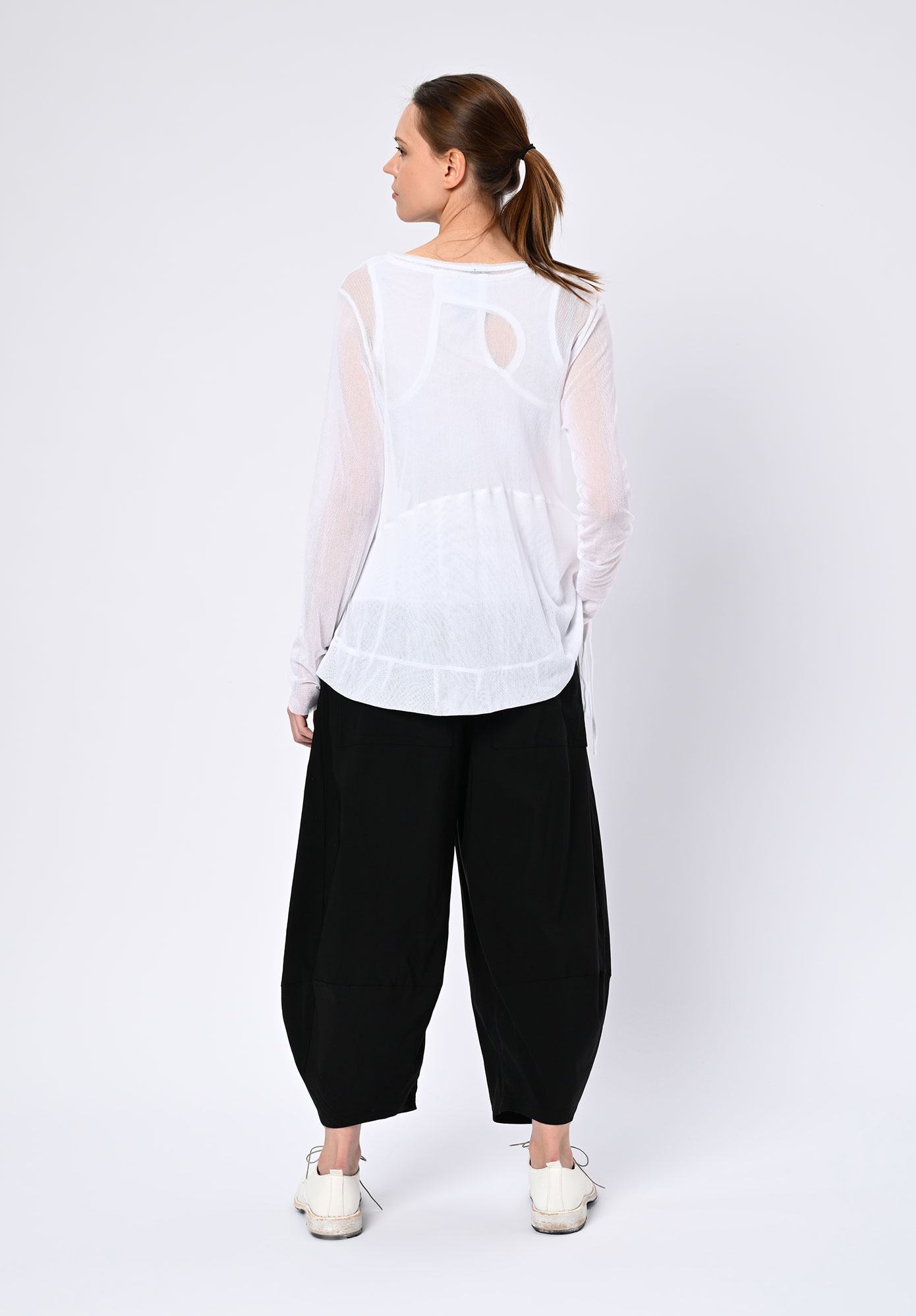 PAL OFFNER - SHEER LOOSE JACKET - WHITE