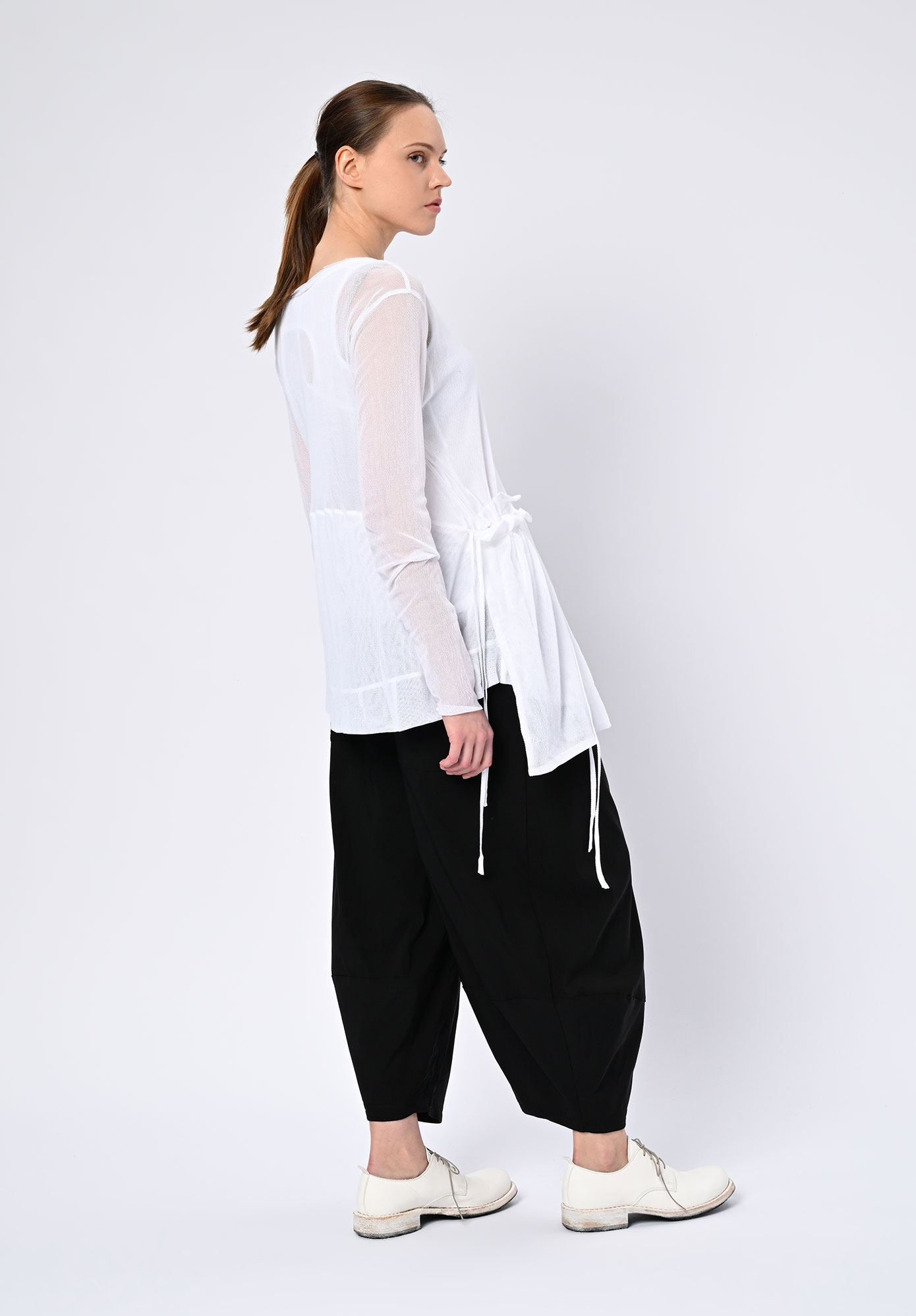 PAL OFFNER - SHEER LOOSE JACKET - WHITE