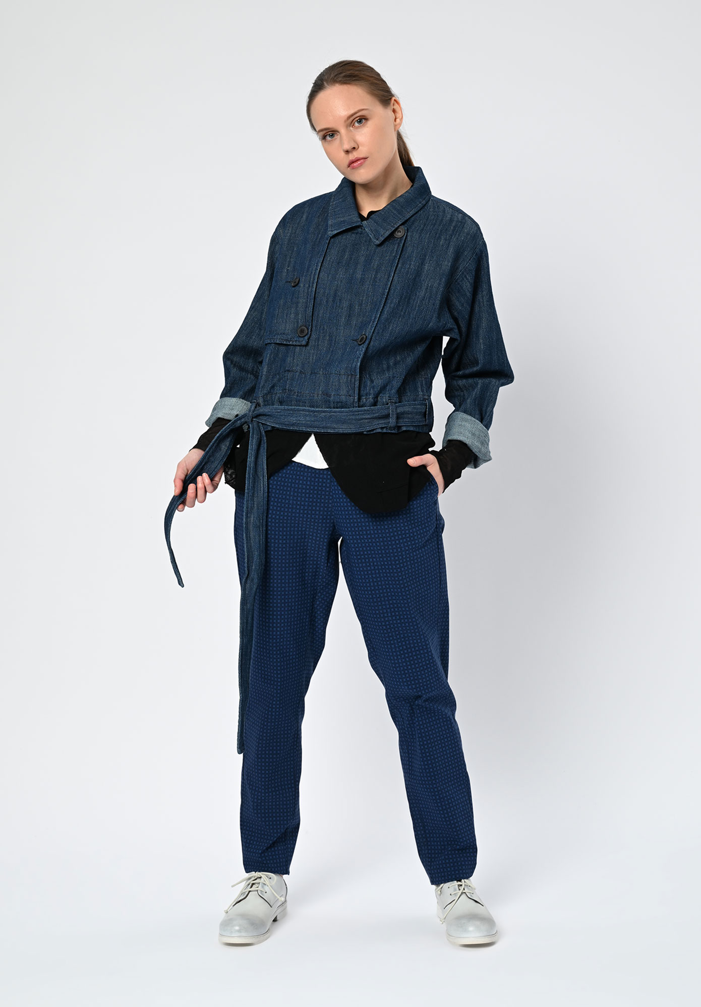 PAL OFFNER - 2-IN1 TRENCH COAT - DENIM BLUE