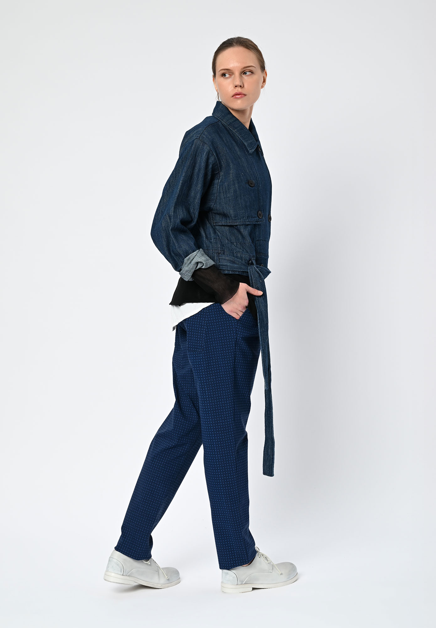 PAL OFFNER - 2-IN1 TRENCH COAT - DENIM BLUE