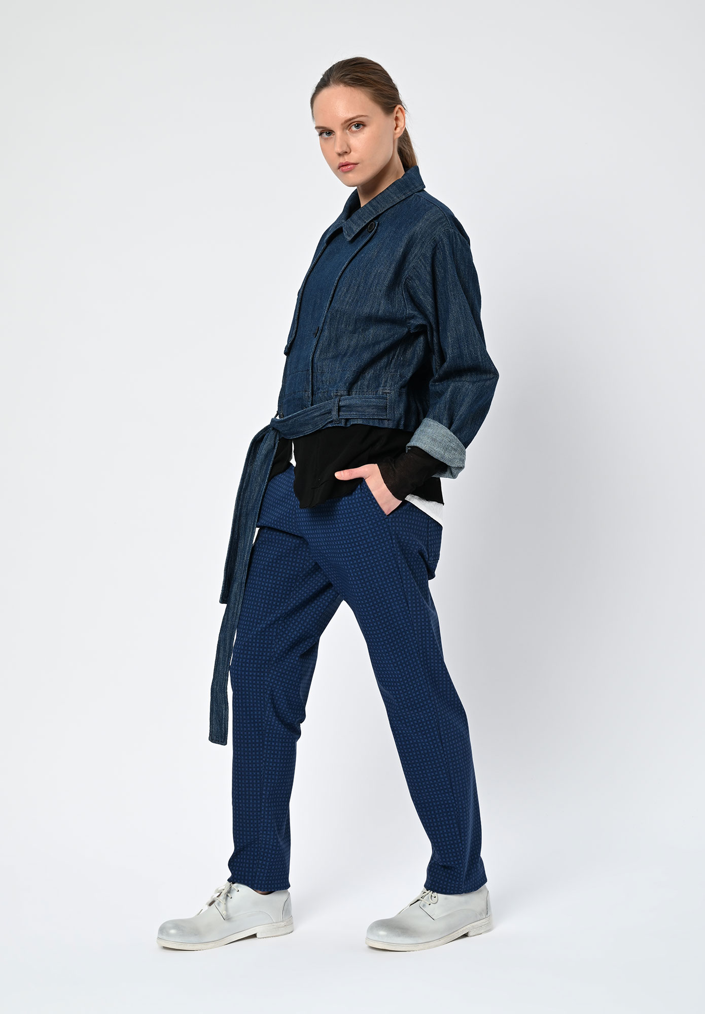 PAL OFFNER - 2-IN1 TRENCH COAT - DENIM BLUE