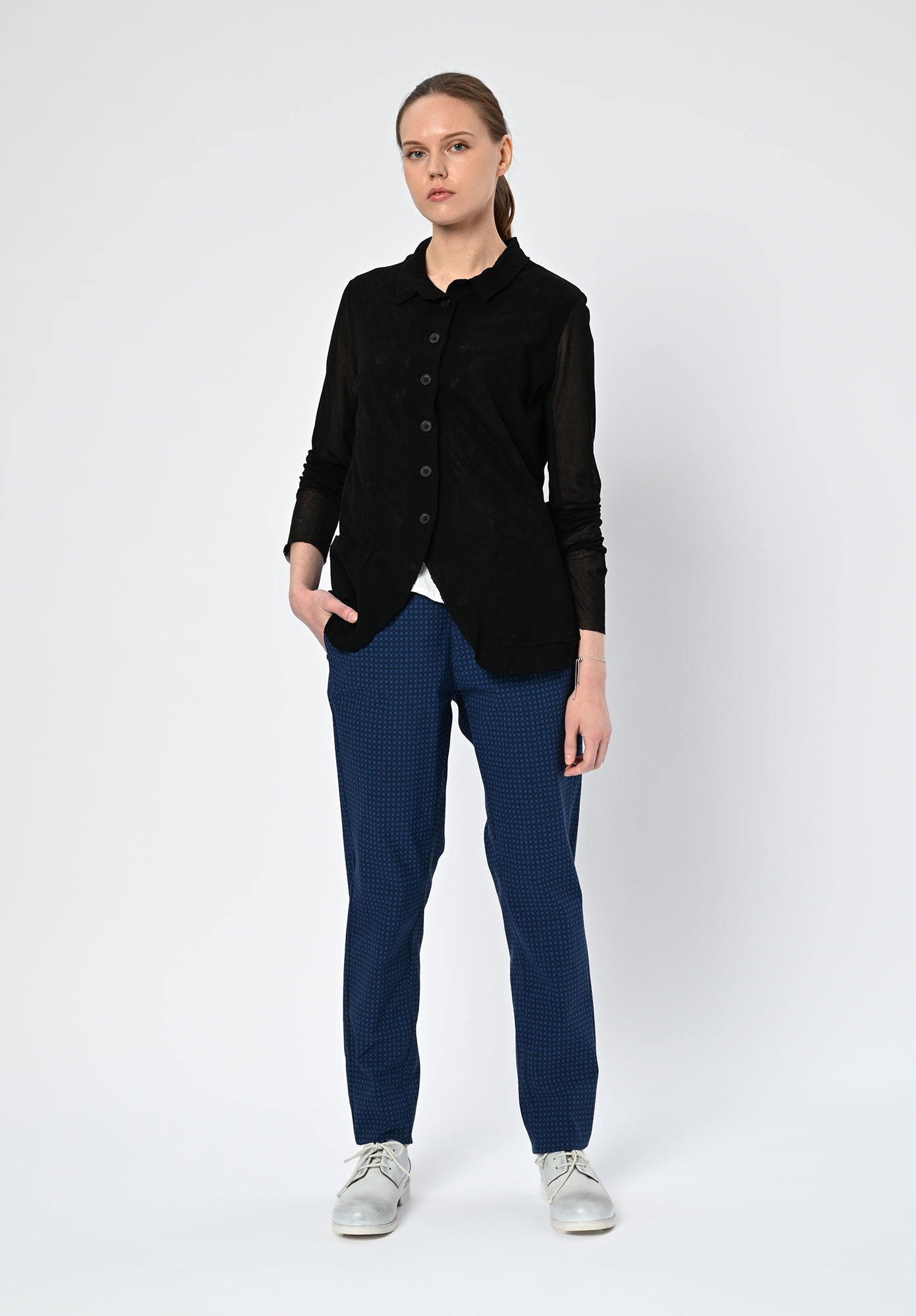 STUDIO RUNDHOLZ | BLACK LABEL - TULLE CARDIGAN - BLACK