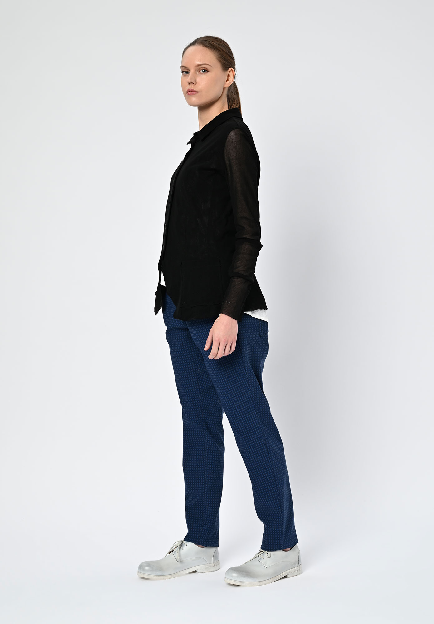 STUDIO RUNDHOLZ | BLACK LABEL - TULLE CARDIGAN - BLACK
