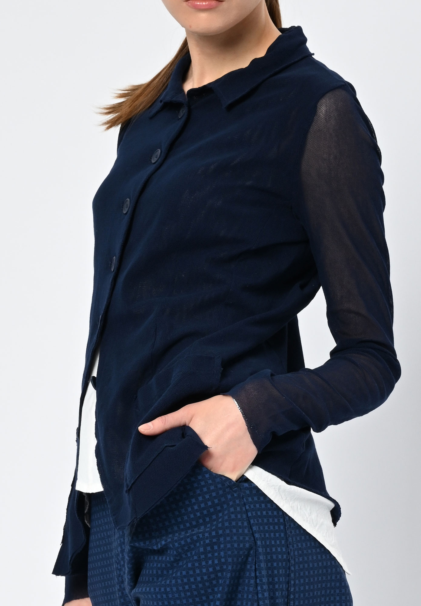 STUDIO RUNDHOLZ | BLACK LABEL - TULLE CARDIGAN - NAVY