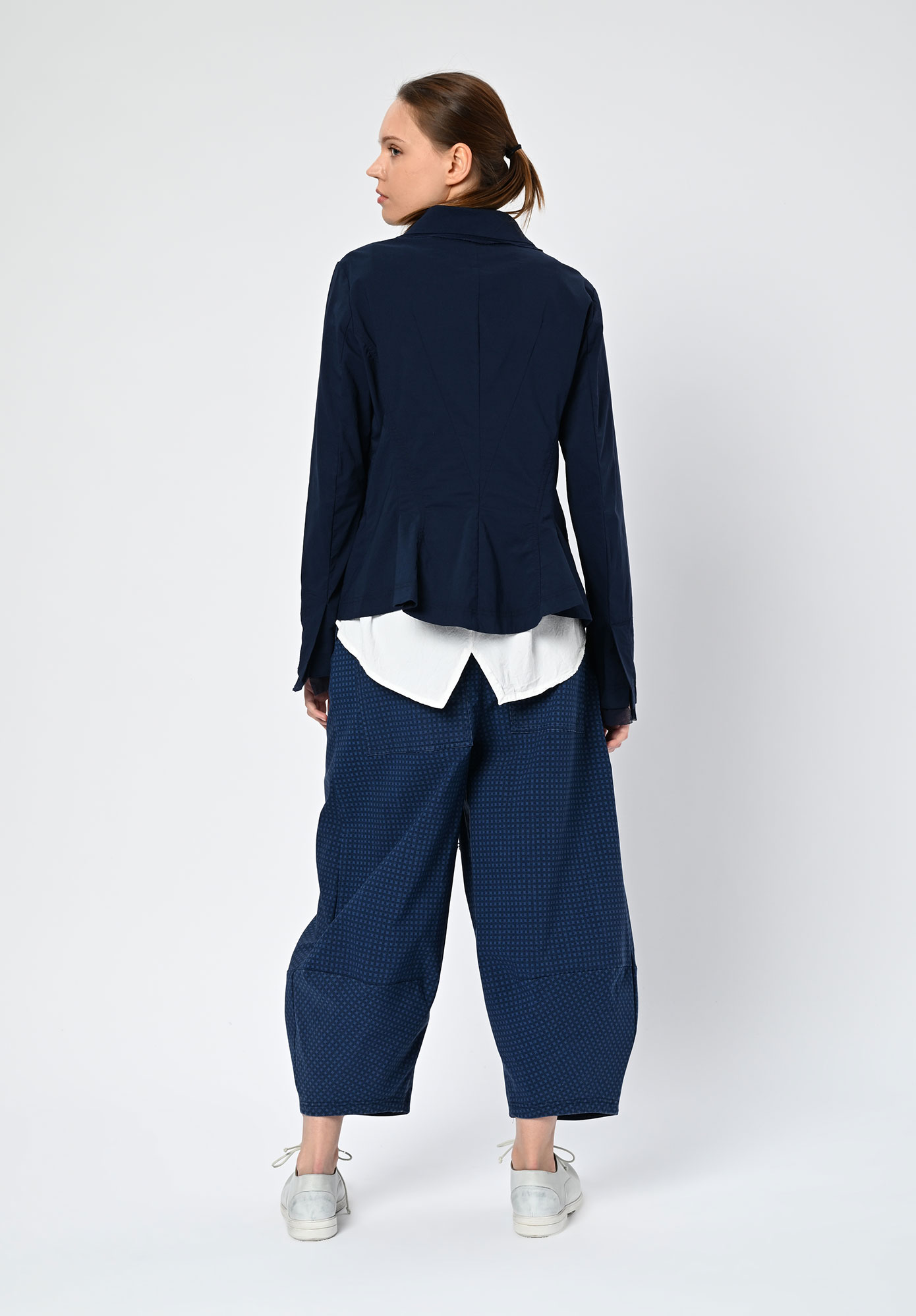 STUDIO RUNDHOLZ | BLACK LABEL - PANELLED JACKET TULLE INSERTS - NAVY