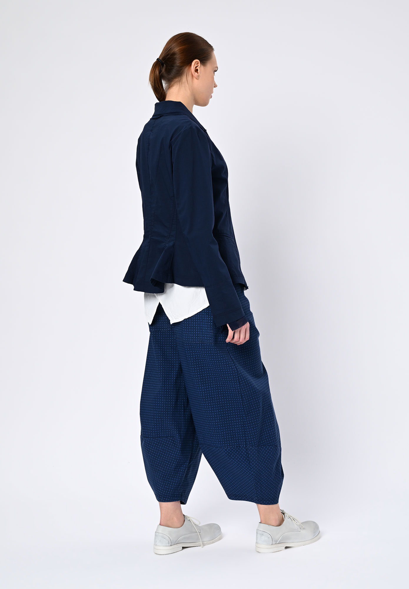 STUDIO RUNDHOLZ | BLACK LABEL - PANELLED JACKET TULLE INSERTS - NAVY