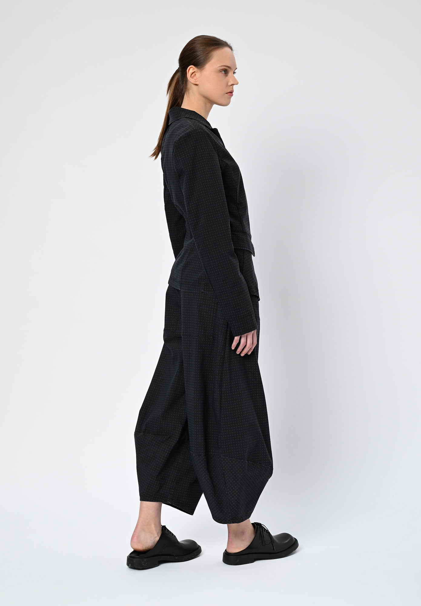 STUDIO RUNDHOLZ | BLACK LABEL - FITTED JACKET PRINT - BLACK CHECK