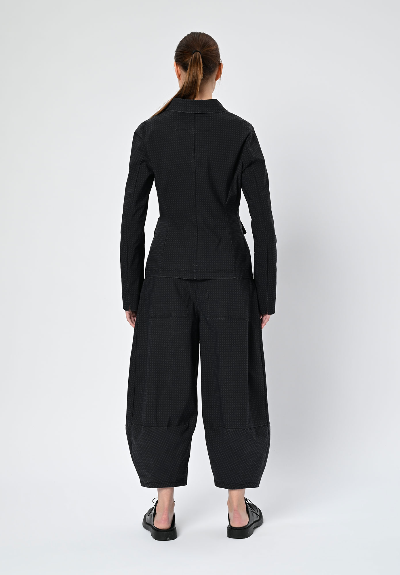 STUDIO RUNDHOLZ | BLACK LABEL - FITTED JACKET PRINT - BLACK CHECK