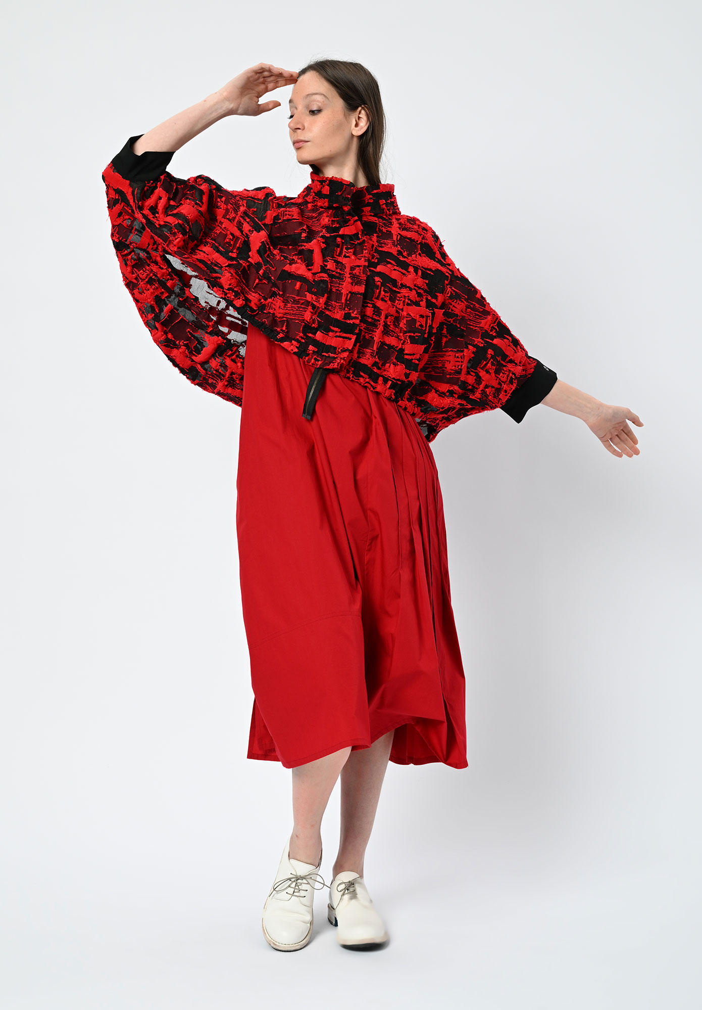 MOYURU - HAZE OVERSIZE JACKET - RED