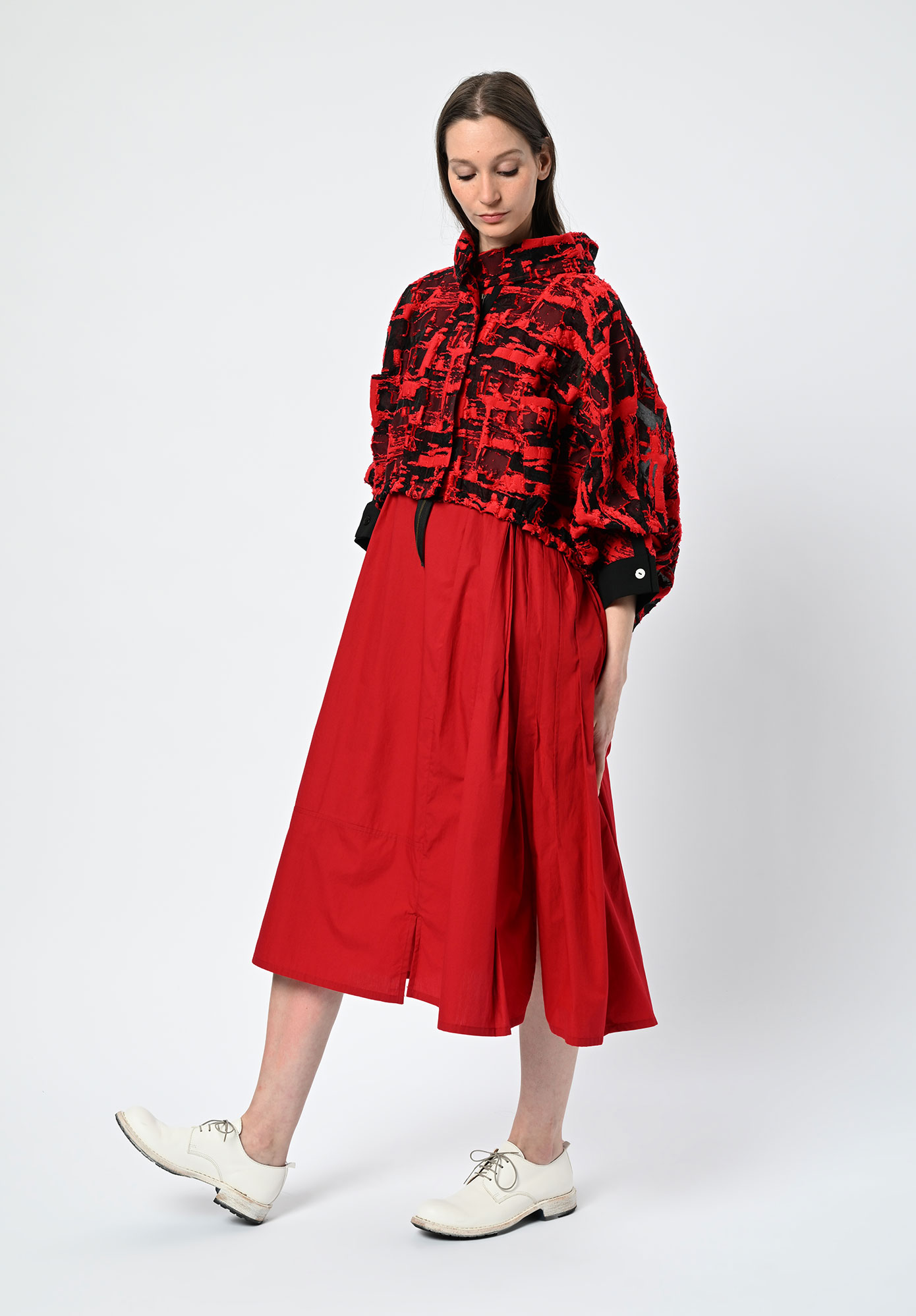 MOYURU - HAZE OVERSIZE JACKET - RED