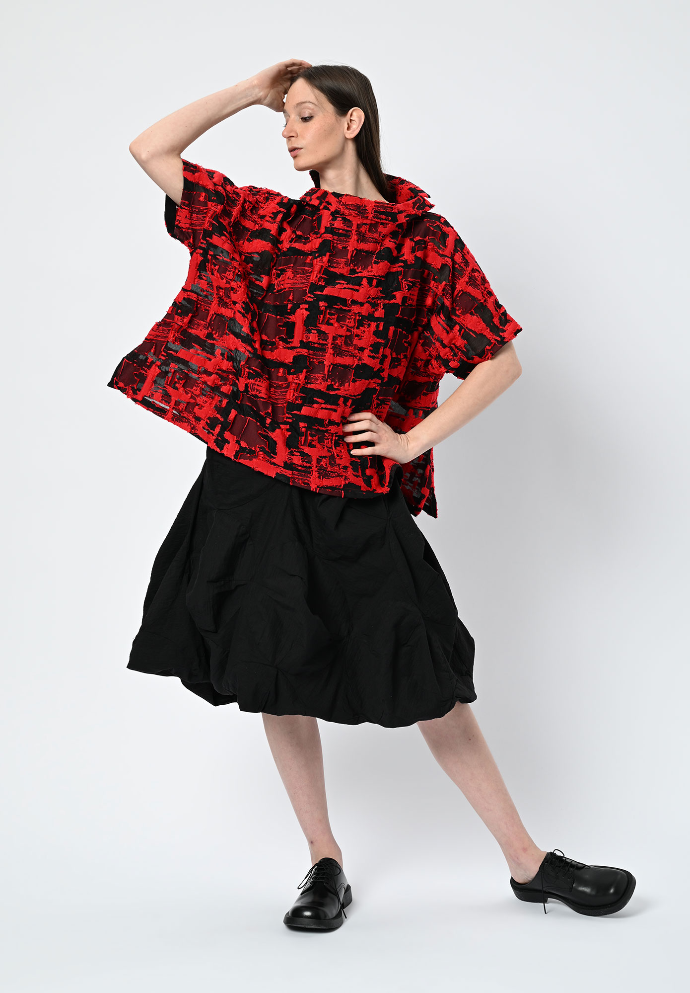 MOYURU - MIRAGE TUNIC TOP - RED