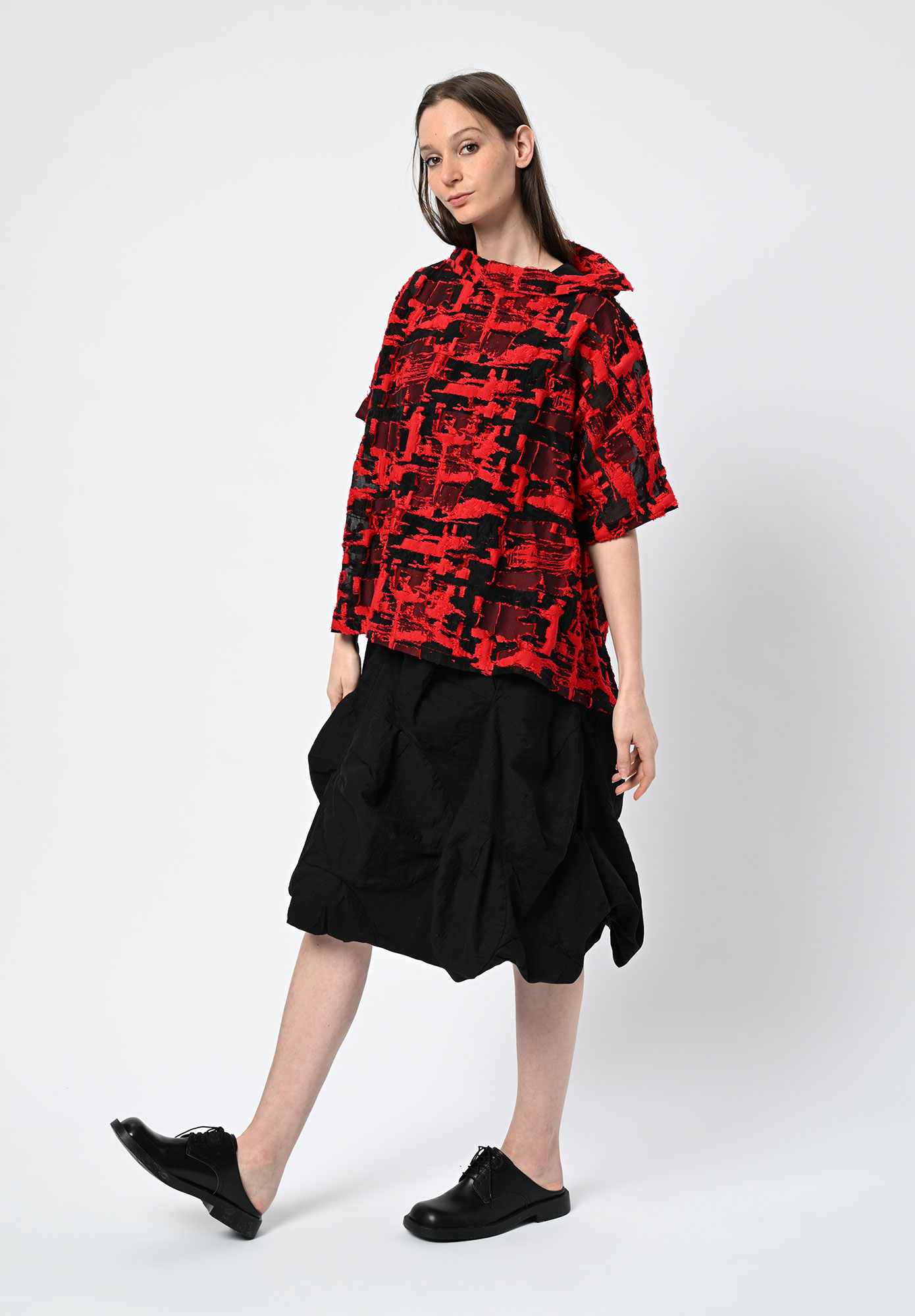 MOYURU - MIRAGE TUNIC TOP - RED