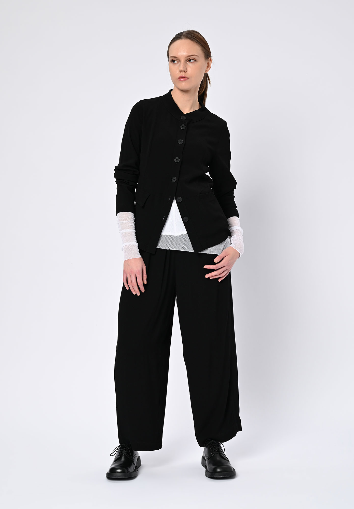 PAL OFFNER - FLUID SHORT JACKET - BLACK