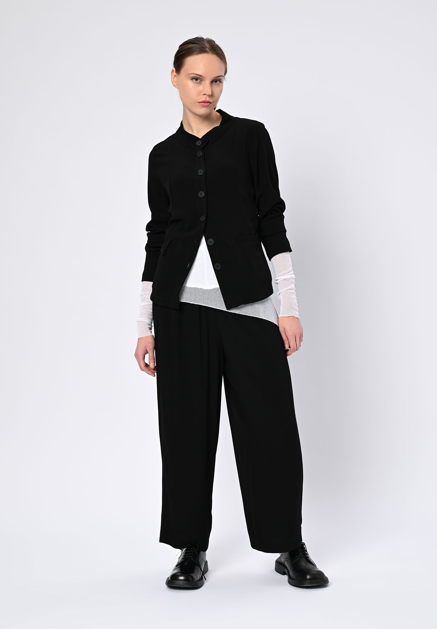 PAL OFFNER - FLUID SHORT JACKET - BLACK