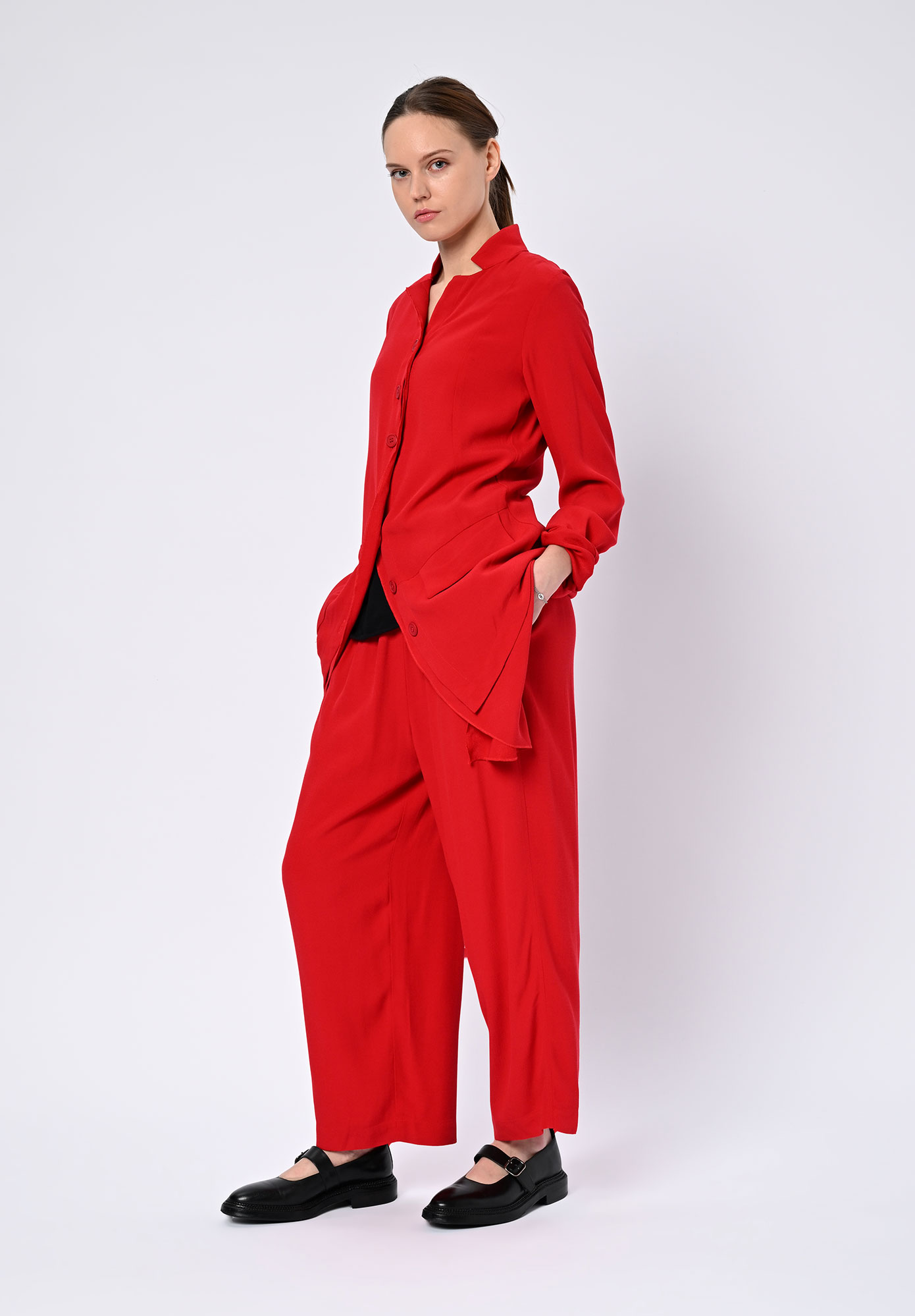 PAL OFFNER - FLUID PENGUIN COAT - WILD RED
