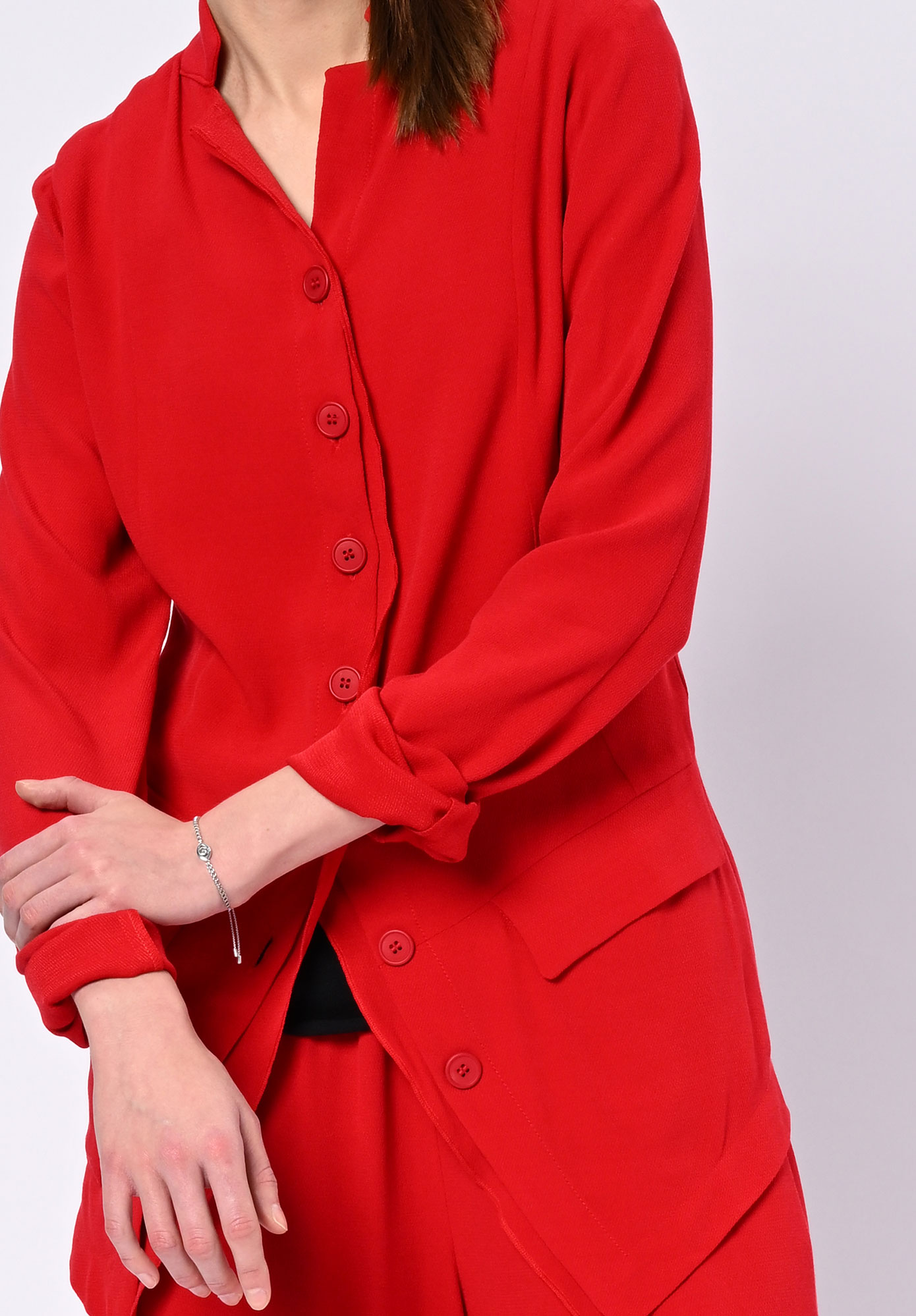 PAL OFFNER - FLUID PENGUIN COAT - WILD RED