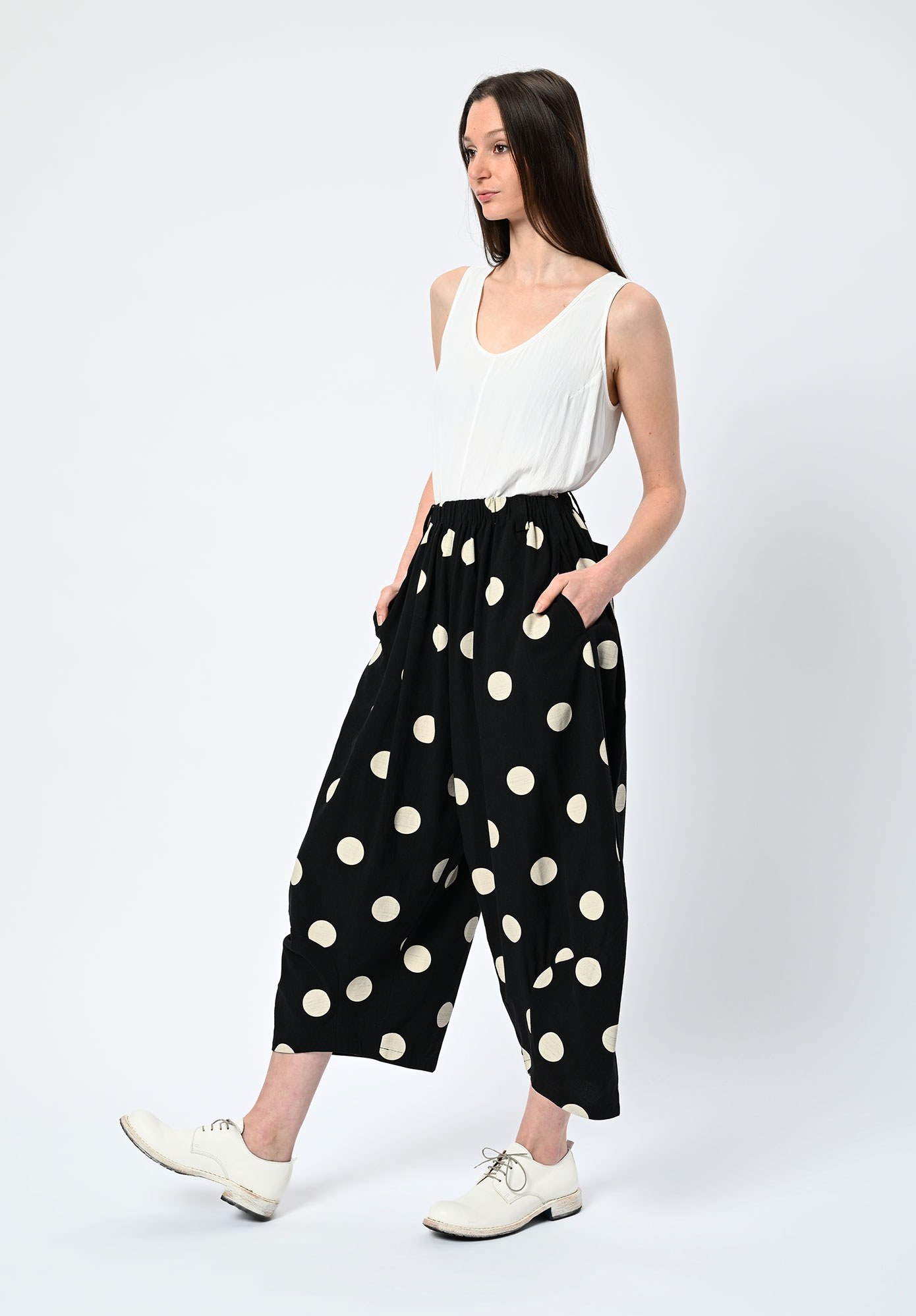 MOYURU - SOLARIS DOT BALLOON PANT - BLACK | NATURAL