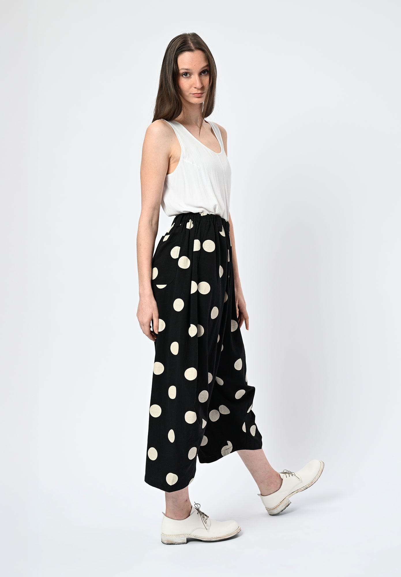 MOYURU - SOLARIS DOT BALLOON PANT - BLACK | NATURAL