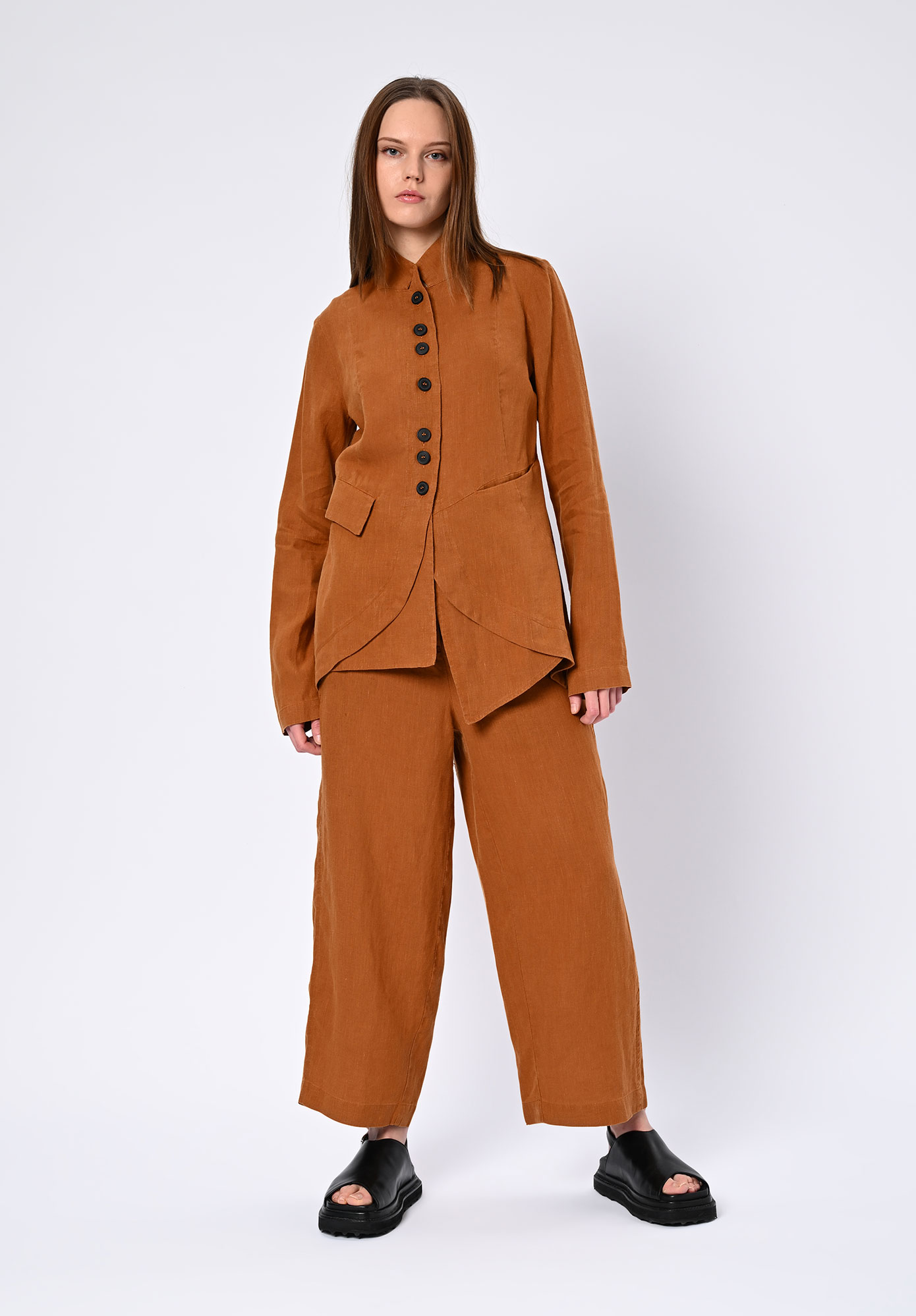 PAL OFFNER - FITTED PENGUIN JACKET - TERRACOTTA LINEN