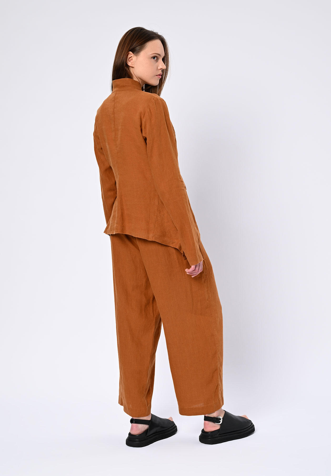 PAL OFFNER - FITTED PENGUIN JACKET - TERRACOTTA LINEN