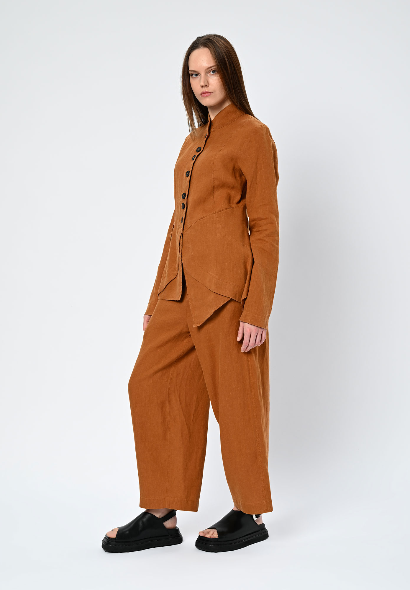 PAL OFFNER - FITTED PENGUIN JACKET - TERRACOTTA LINEN