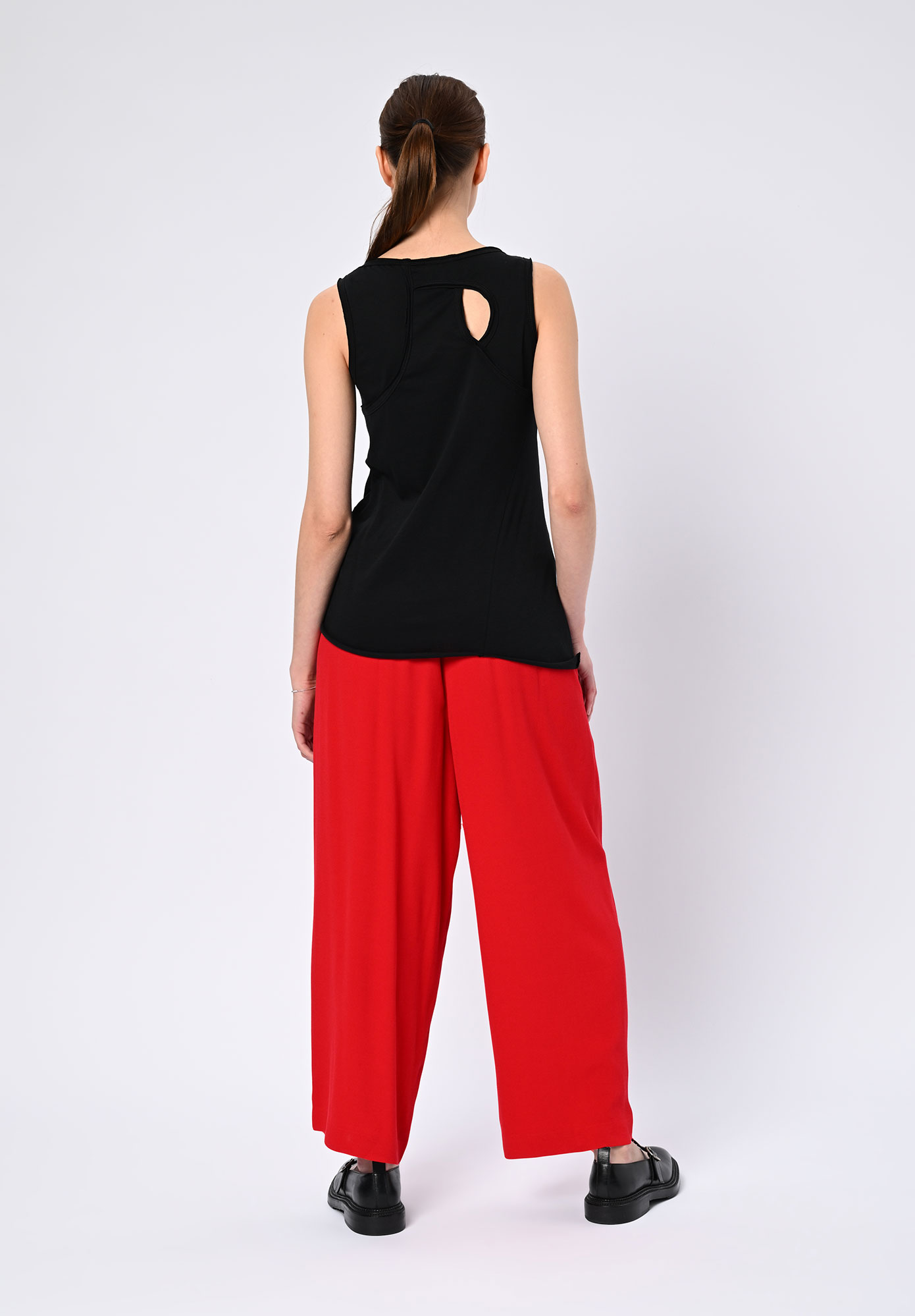 PAL OFFNER - ASYMMETRIC TANK TOP - BLACK