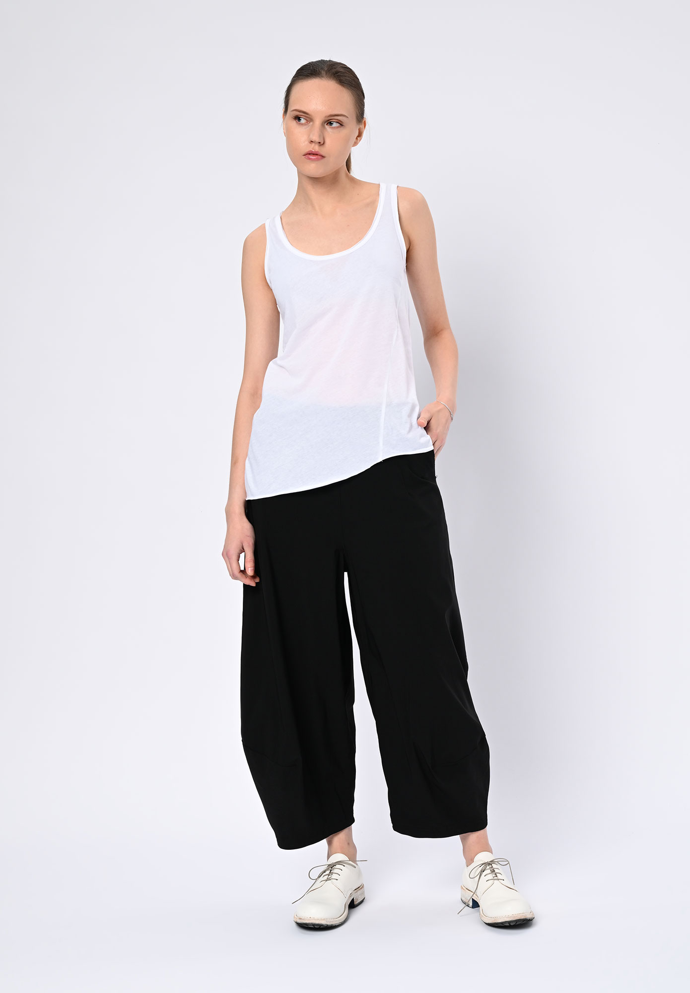 PAL OFFNER - ASYMMETRIC TANK TOP - WHITE