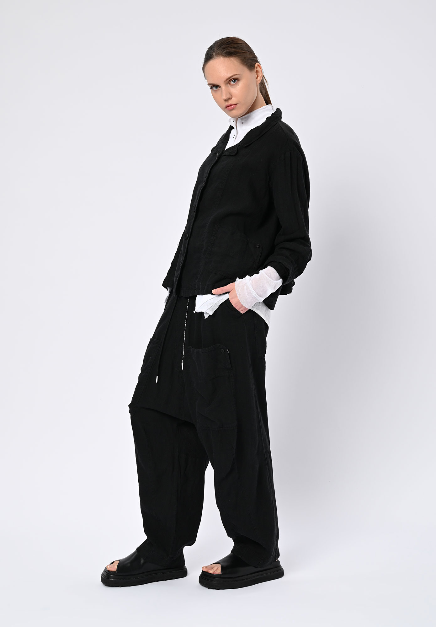 STUDIO RUNDHOLZ | BLACK LABEL - SHIRT JACKET - BLACK
