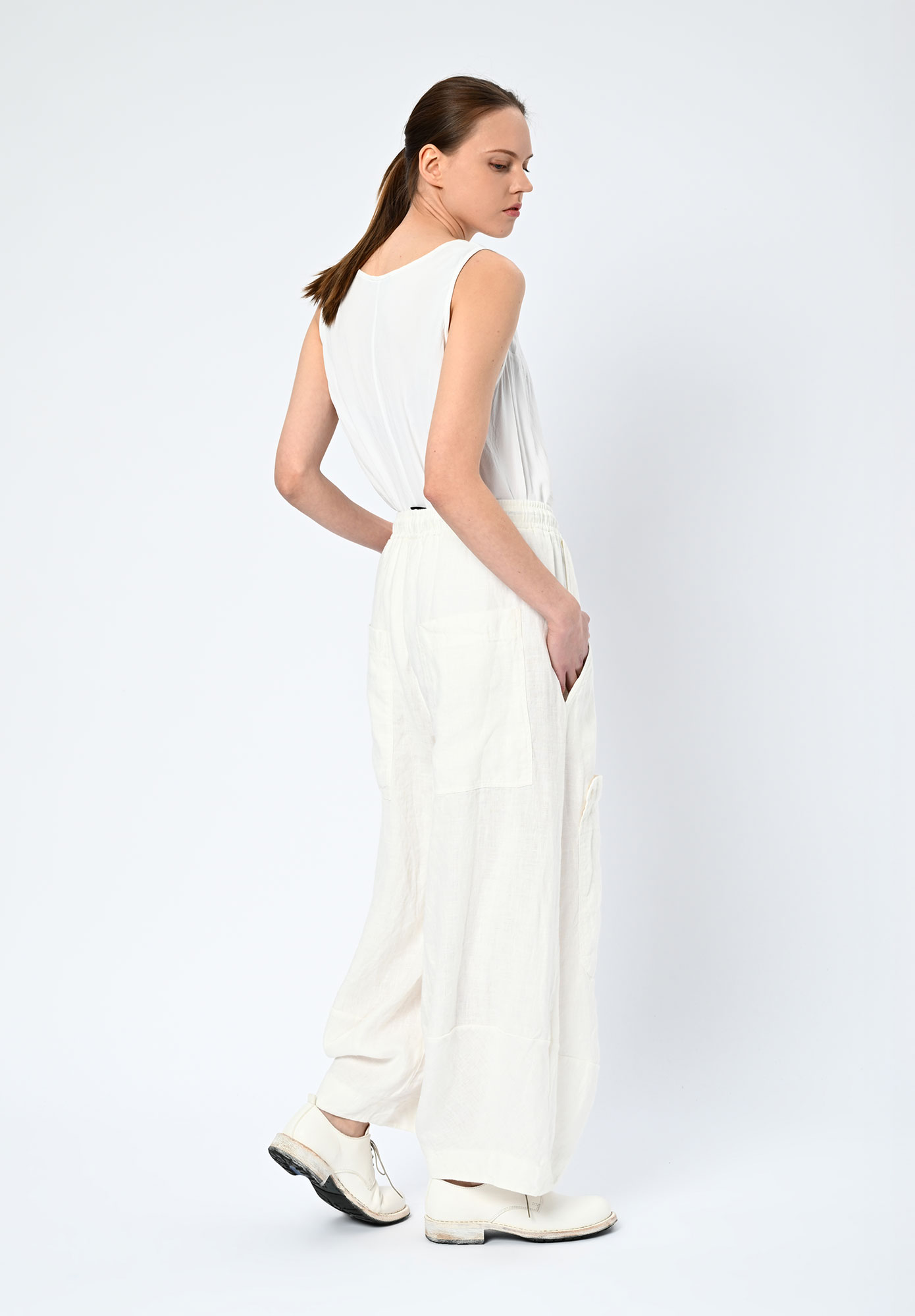 STUDIO RUNDHOLZ | BLACK LABEL - BALLOON LEG PANT - OFF WHITE