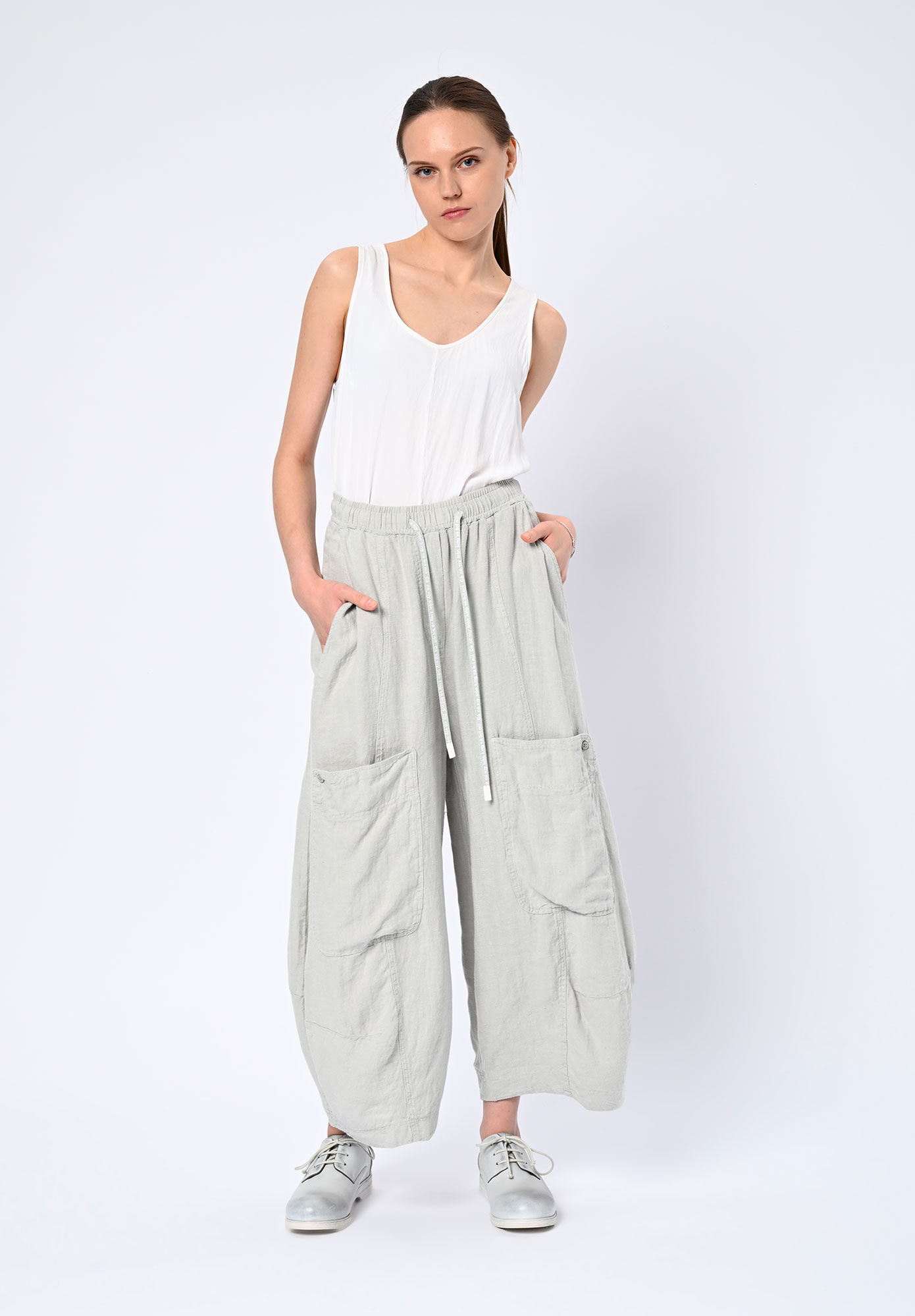 STUDIO RUNDHOLZ | BLACK LABEL- BALLOON LEG PANT - GREY