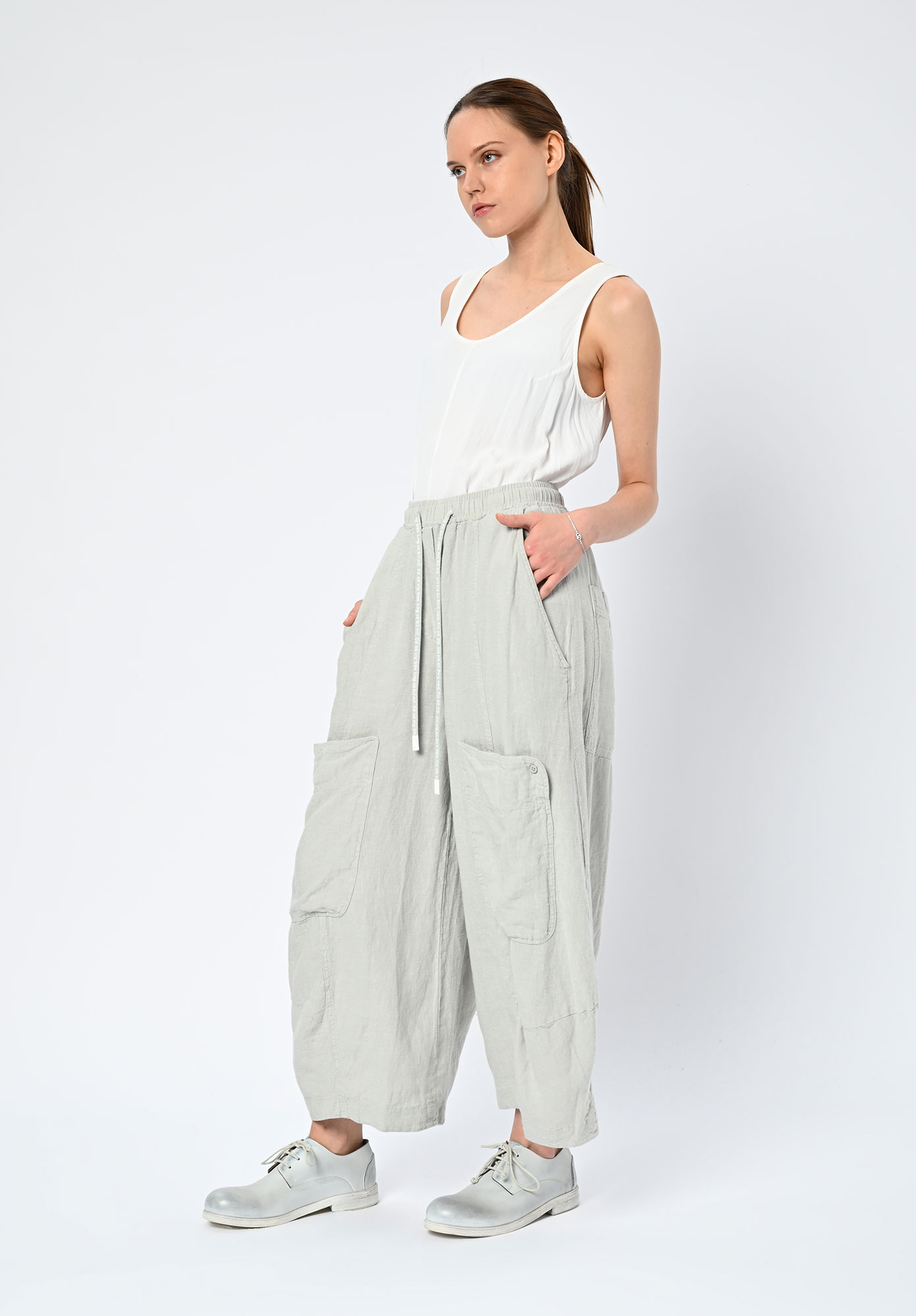 STUDIO RUNDHOLZ | BLACK LABEL- BALLOON LEG PANT - GREY