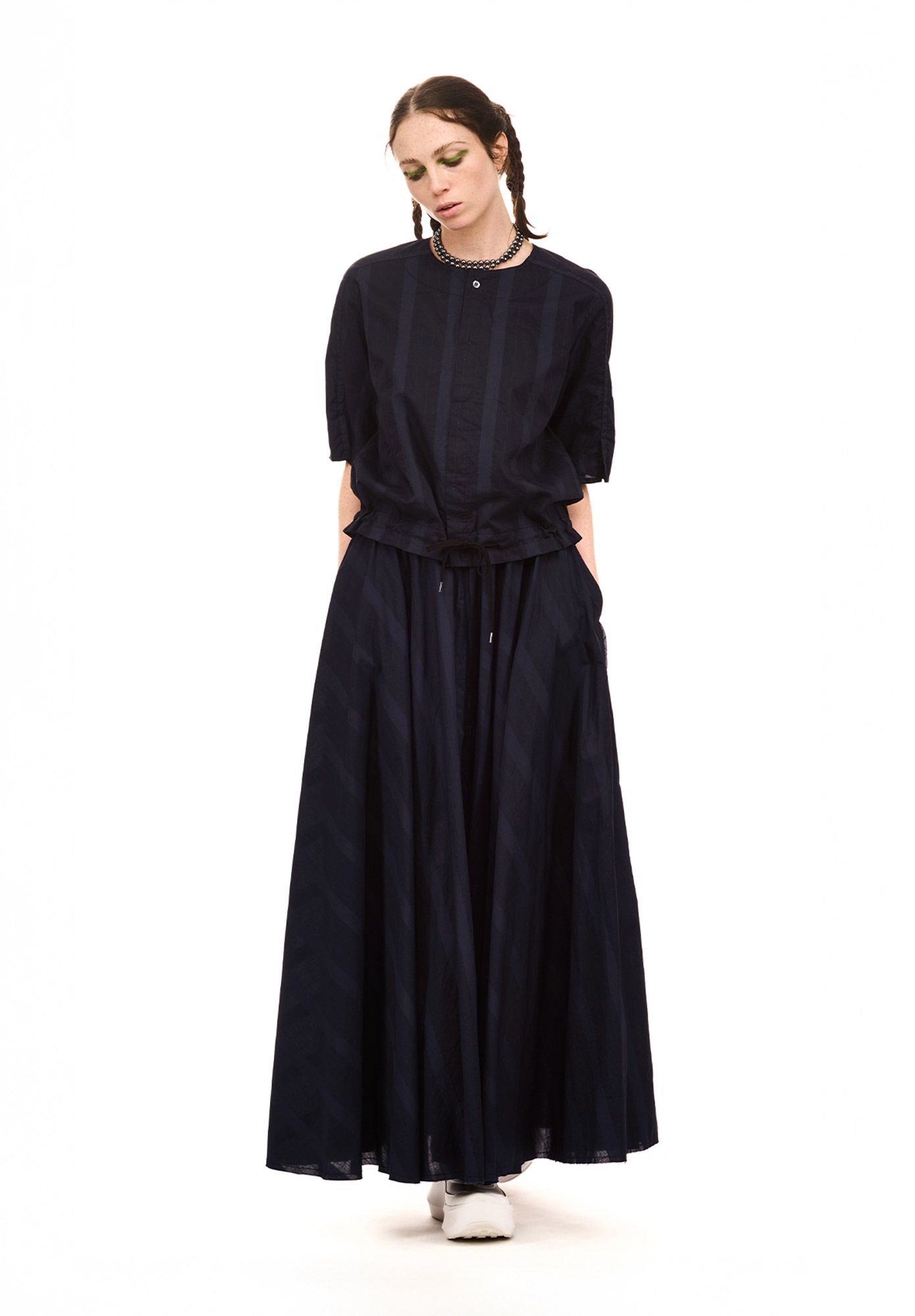 NOM*D - GRID BLOUSON - MIDNIGHT