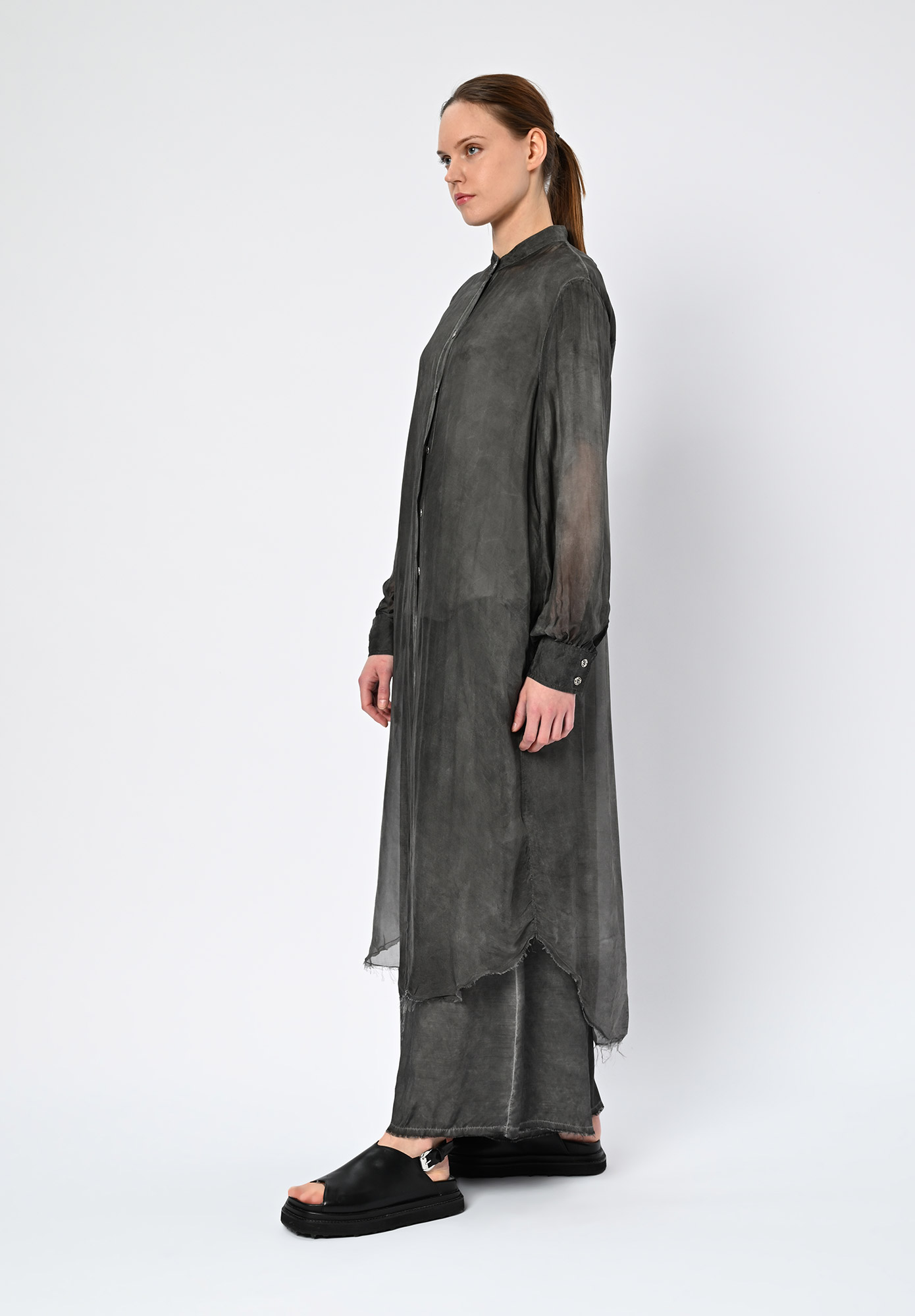 SANCTAMUERTE - SHIRT DRESS - ANTRACITE SANCTAMUERTE - SHIRT DRESS - ANTRACITE