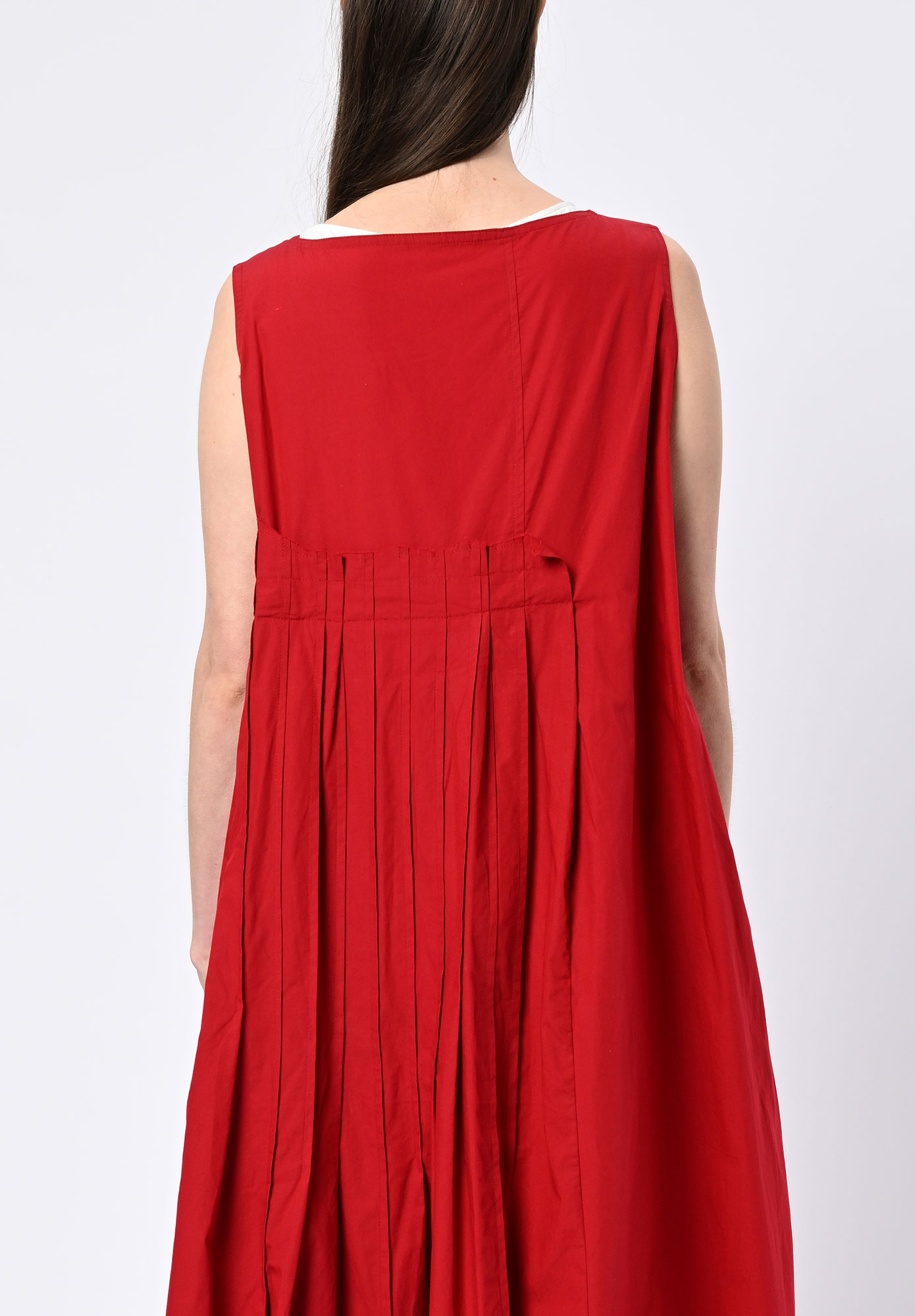 MOYURU - DRIFT PLEATED TUNIC - RED MOYURU - DRIFT PLEATED TUNIC - RED