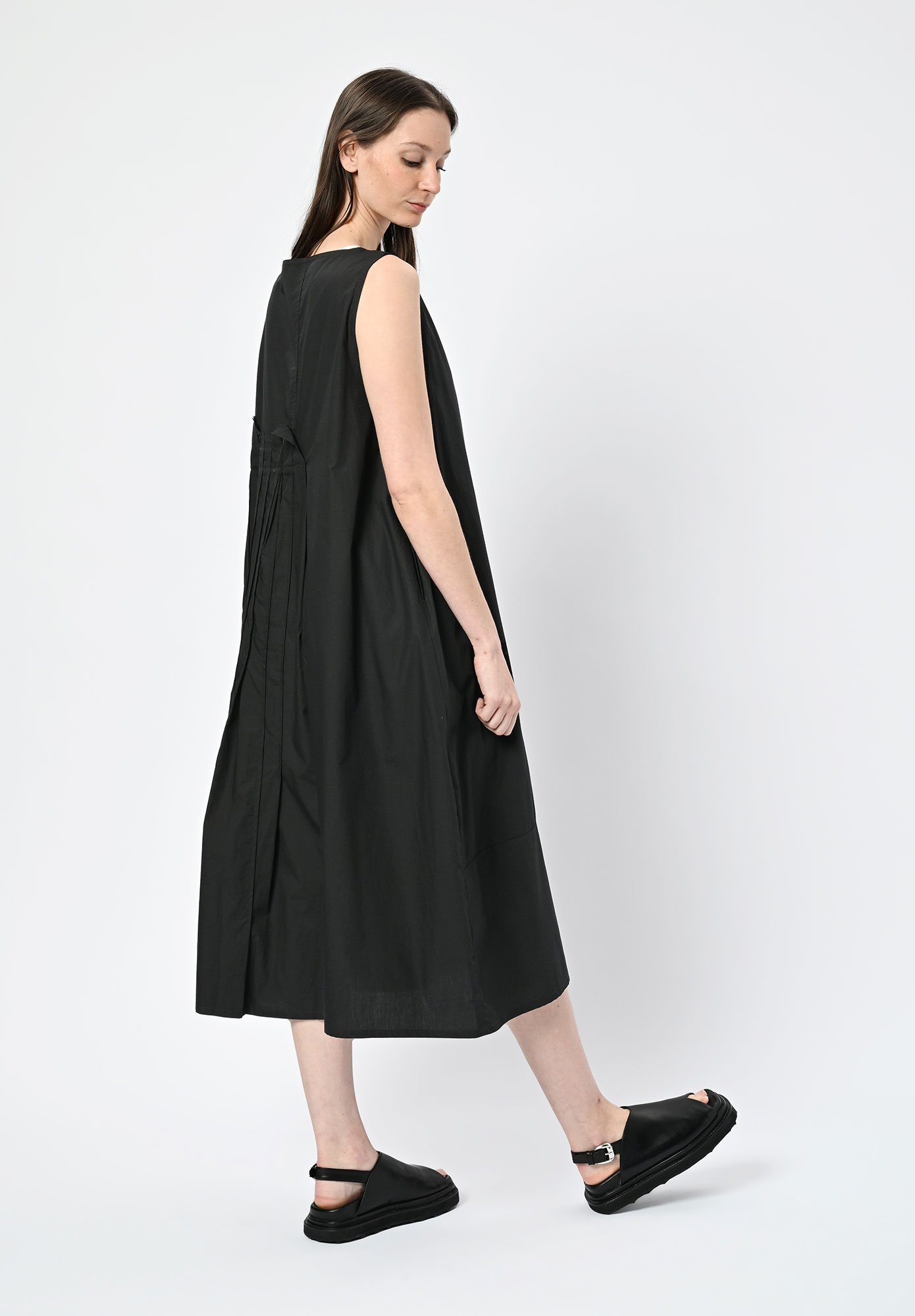 MOYURU - DRIFT PLEATED TUNIC - BLACK MOYURU - DRIFT PLEATED TUNIC - BLACK