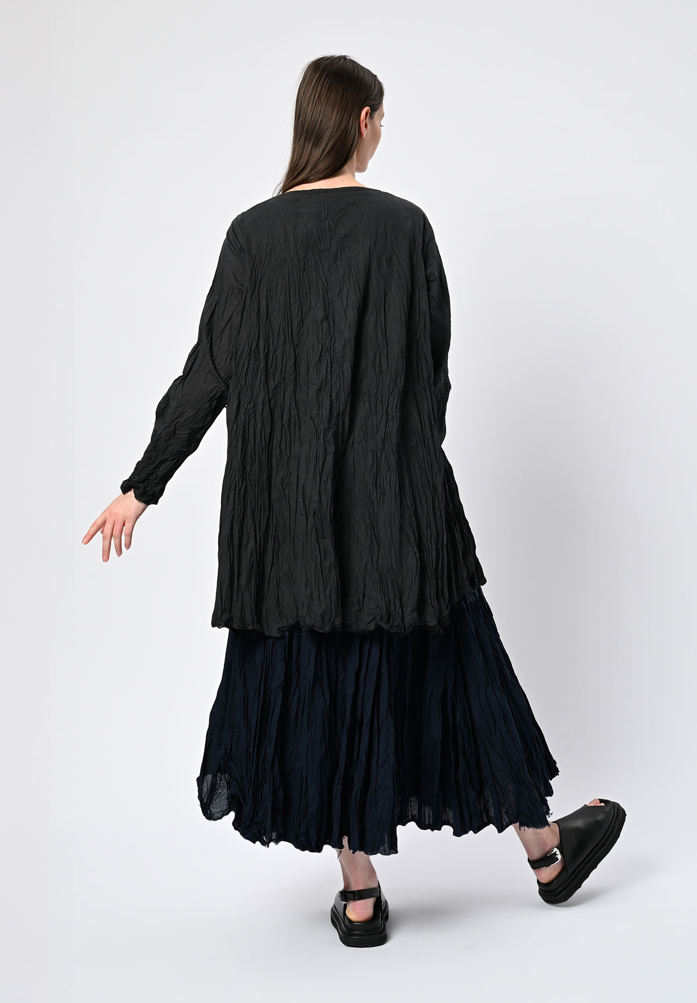 PRIVATSACHEN - EINEWEISE PANELLED A-LINE TUNIC - KAVIAR | BLACK PRIVATSACHEN - EINEWEISE PANELLED A-LINE TUNIC - KAVIAR | BLACK