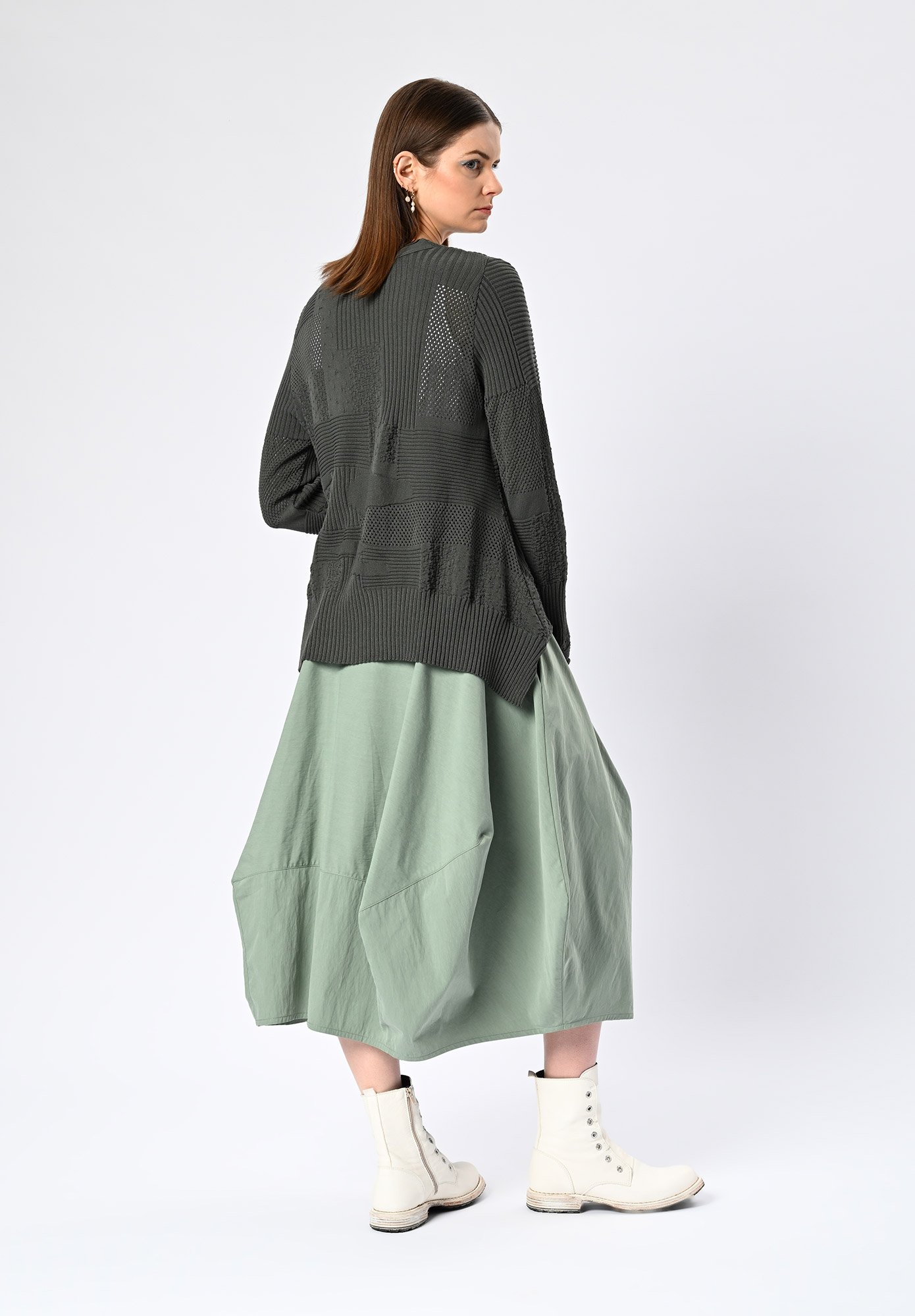 MM SÖHN - CIVIL TEXTURE MIX JUMPER - CAPER