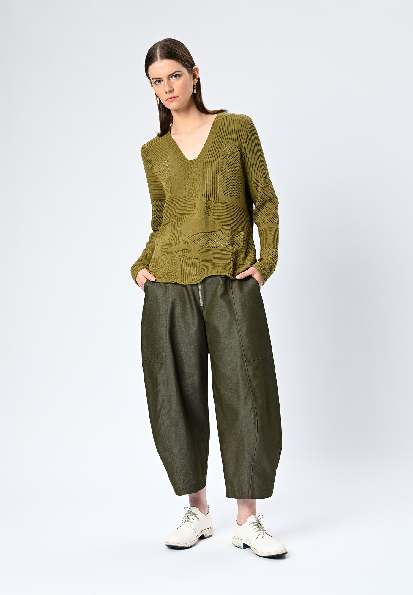 MM SÖHN - CIVIL TEXTURE MIX JUMPER - LOTUS