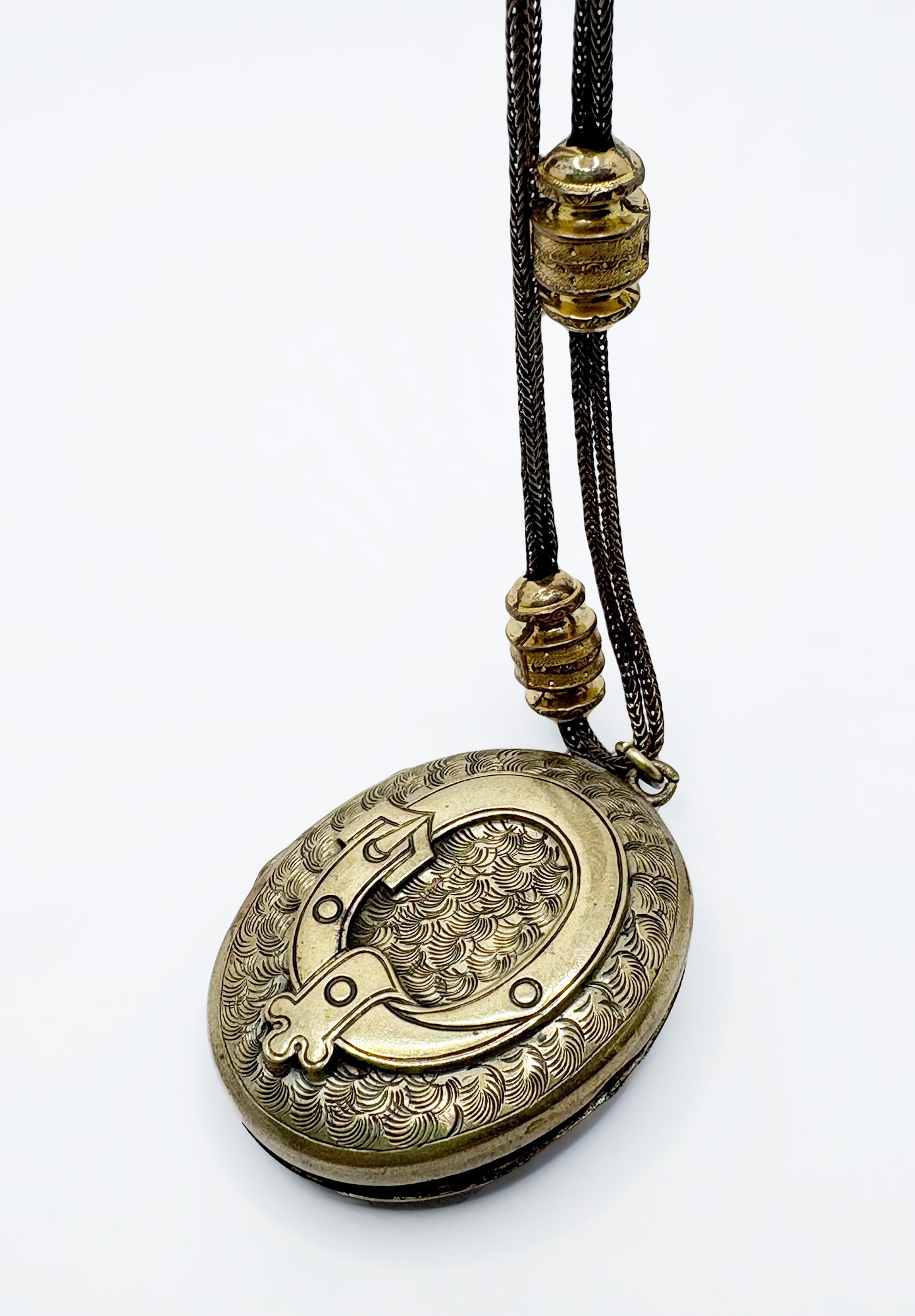 FLEW DESIGNS - AURORA ROSE GOLD LOCKET NECKLACE - MIXED METALS