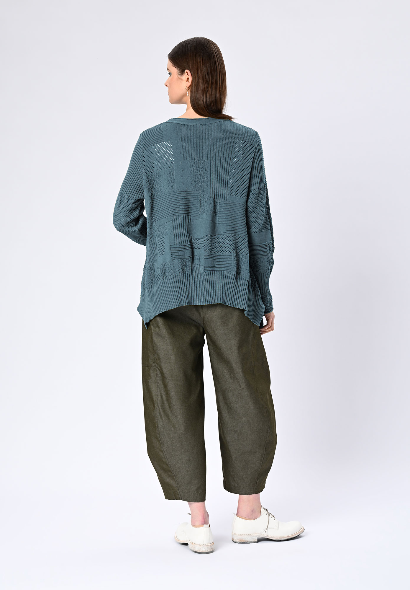 MM SÖHN - CIVIL TEXTURE MIX JUMPER - MINERAL