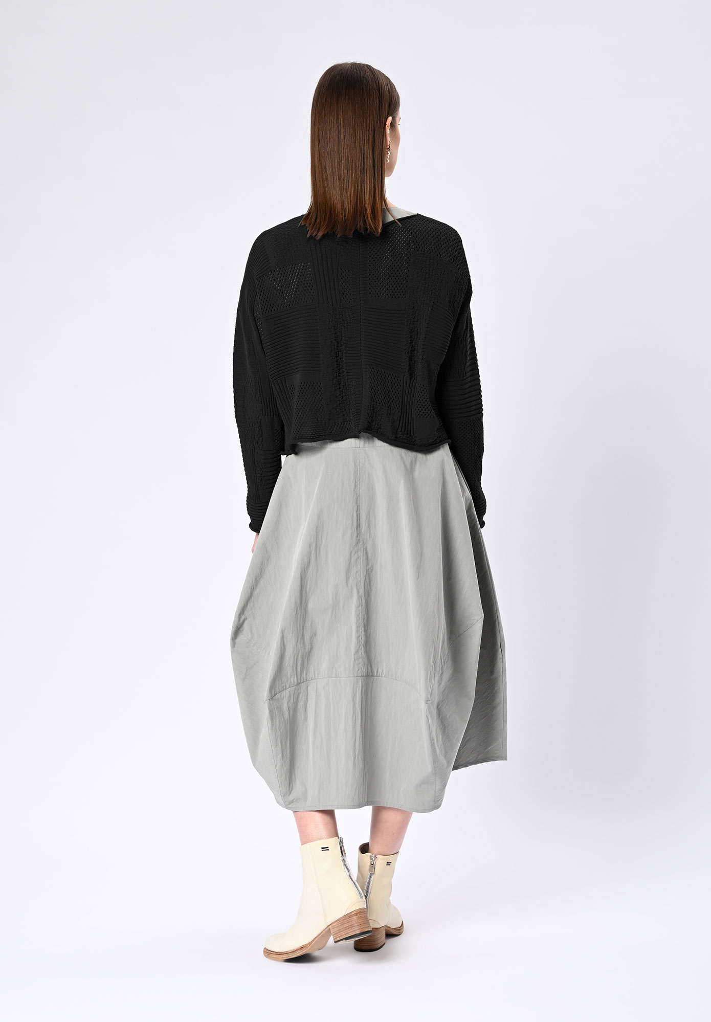 MM SÖHN  -   CITIZEN ZIP FRONT CARDIGAN - BLACK